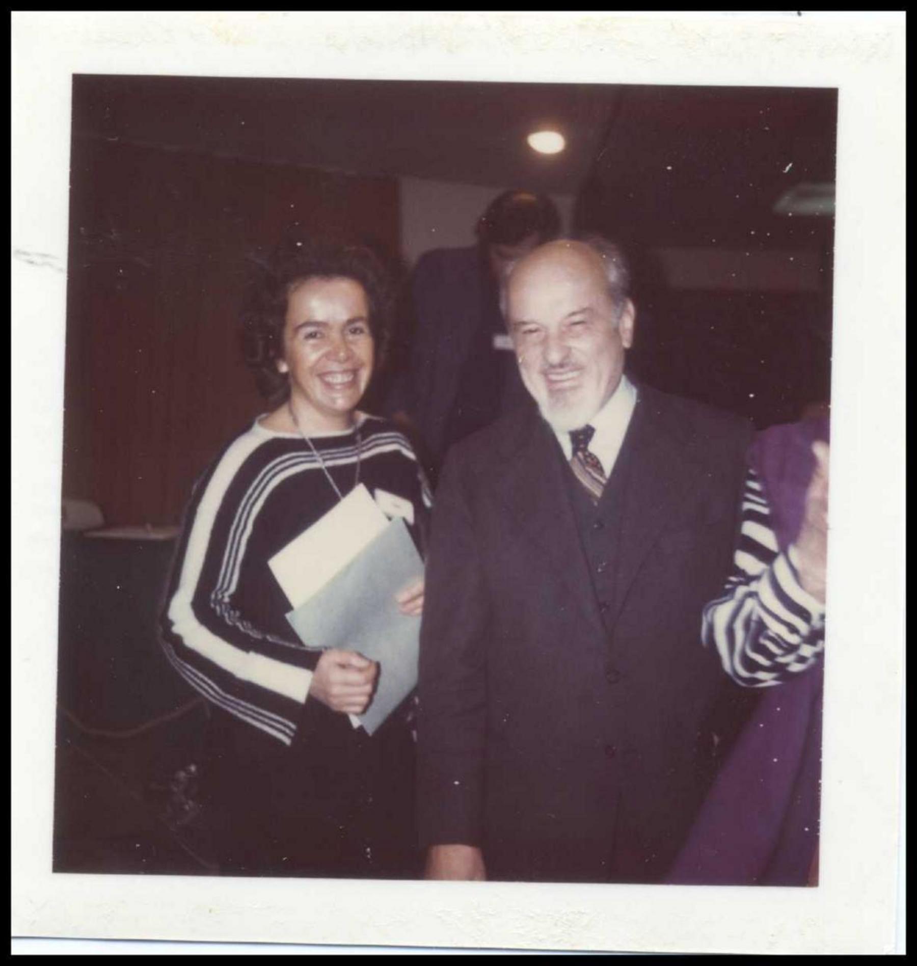 Lelio Basso e Linda Bimbi, 1974 [fotografia in fondo Tribunale Russell II)