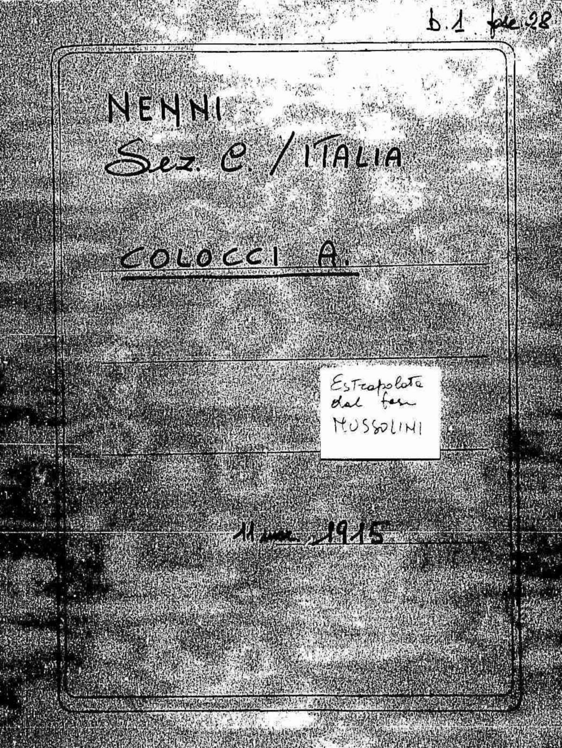 Colocci A., 1915 mar. 11