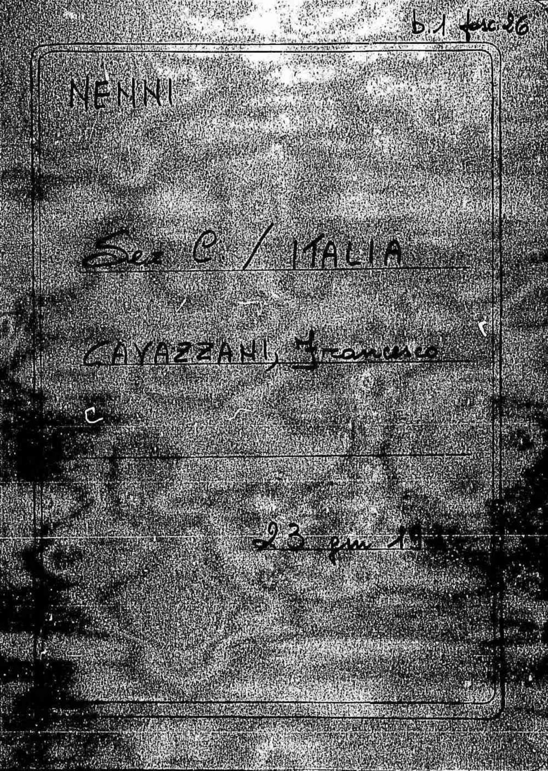 Cavazzani Francesco, 1924 giu. 23