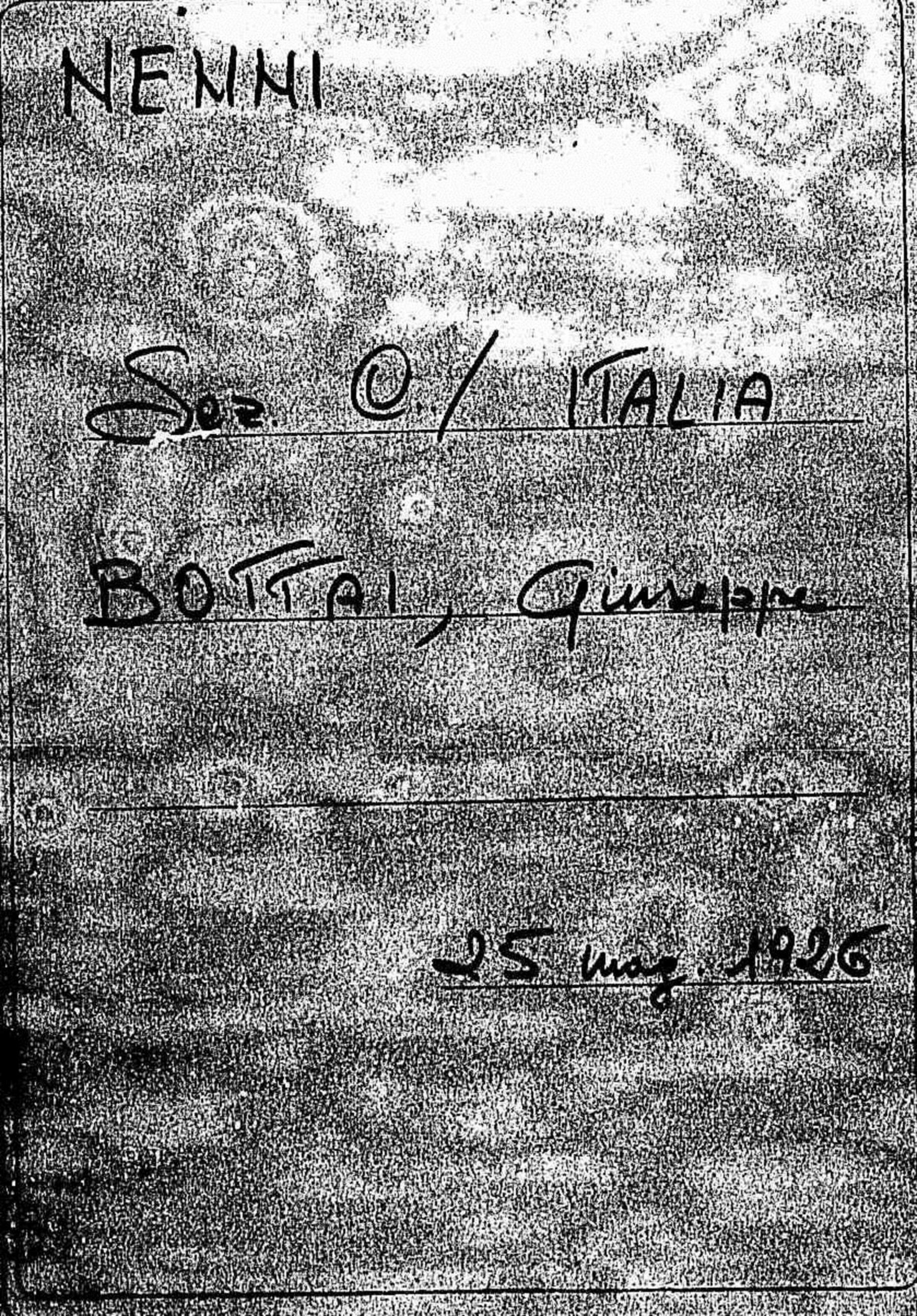 Bottai Giuseppe, 1926 mag. 25