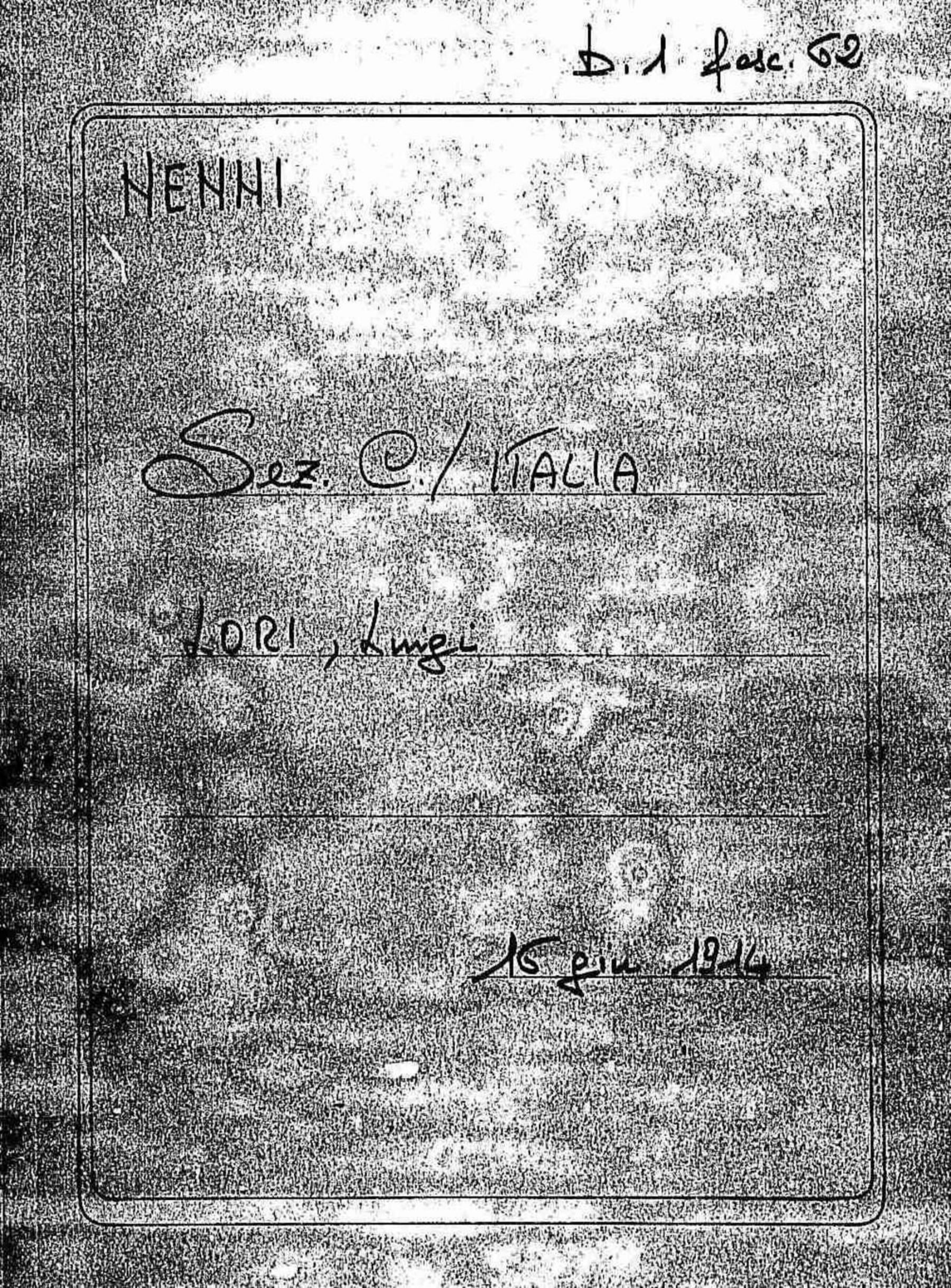 Lori Luigi, 1914 giu. 16