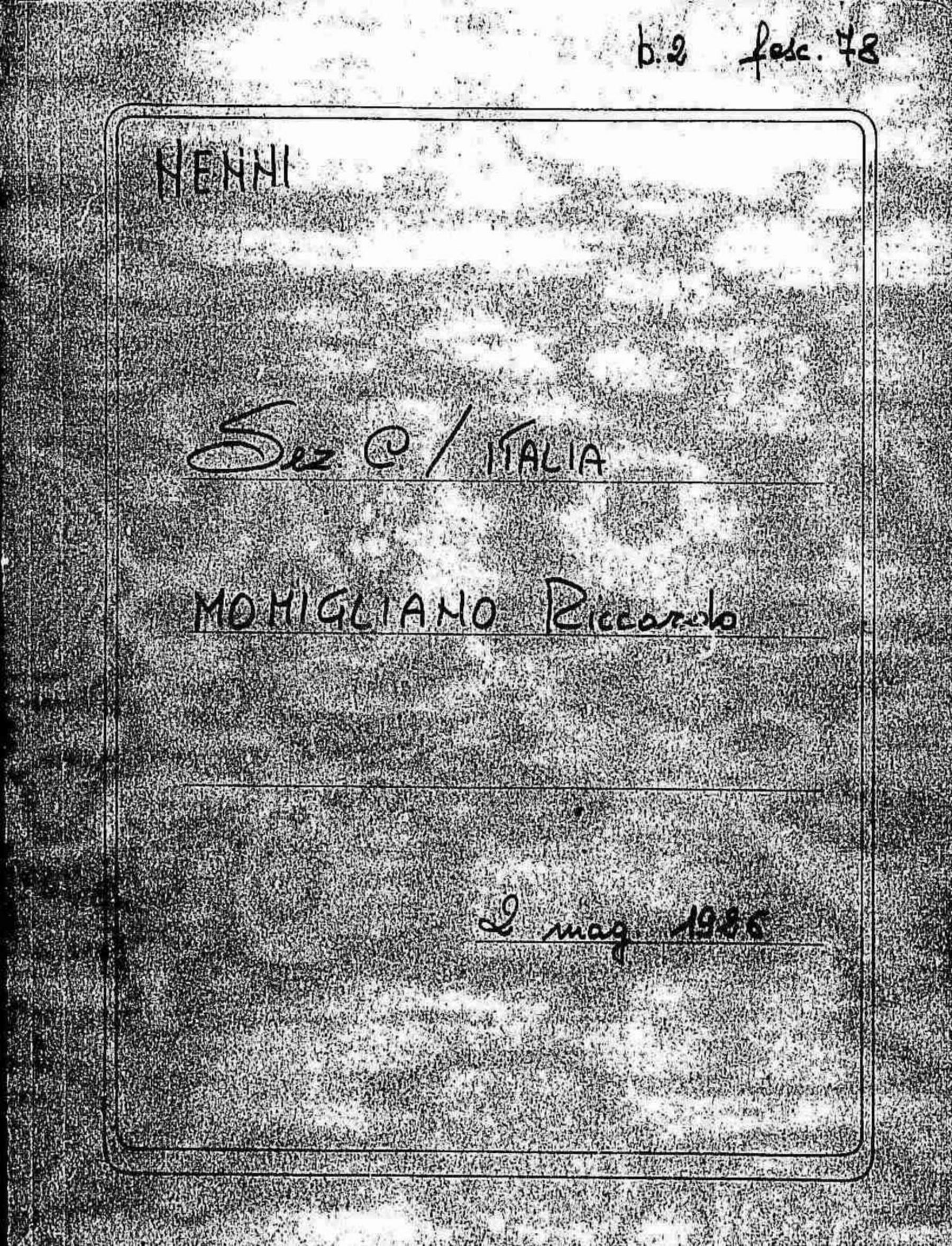 Momigliano Riccardo, 1926 mag. 2