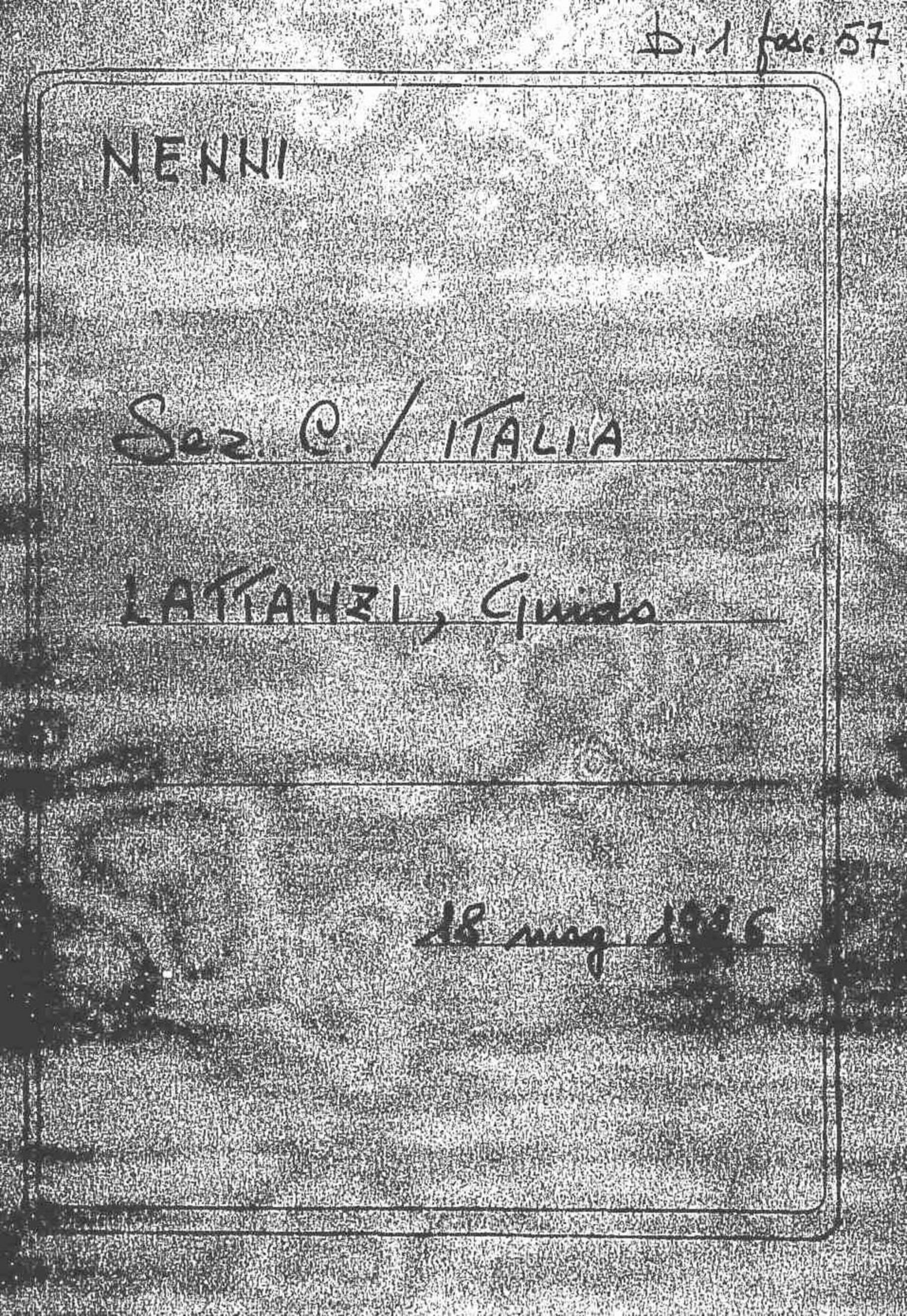 Lattanzi Guido, 1926 mag. 18