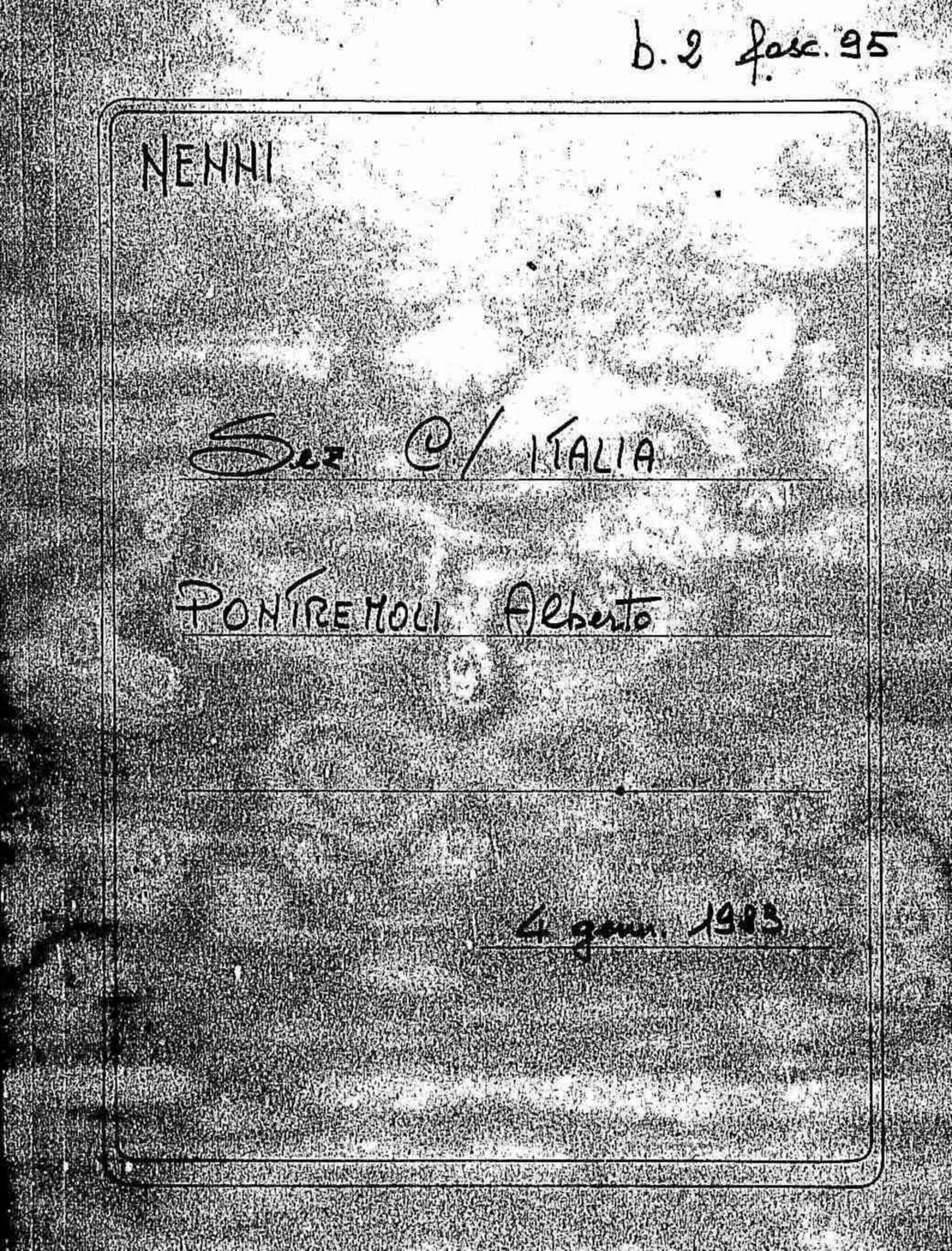 Pontremoli Alberto, 1923 gen. 4