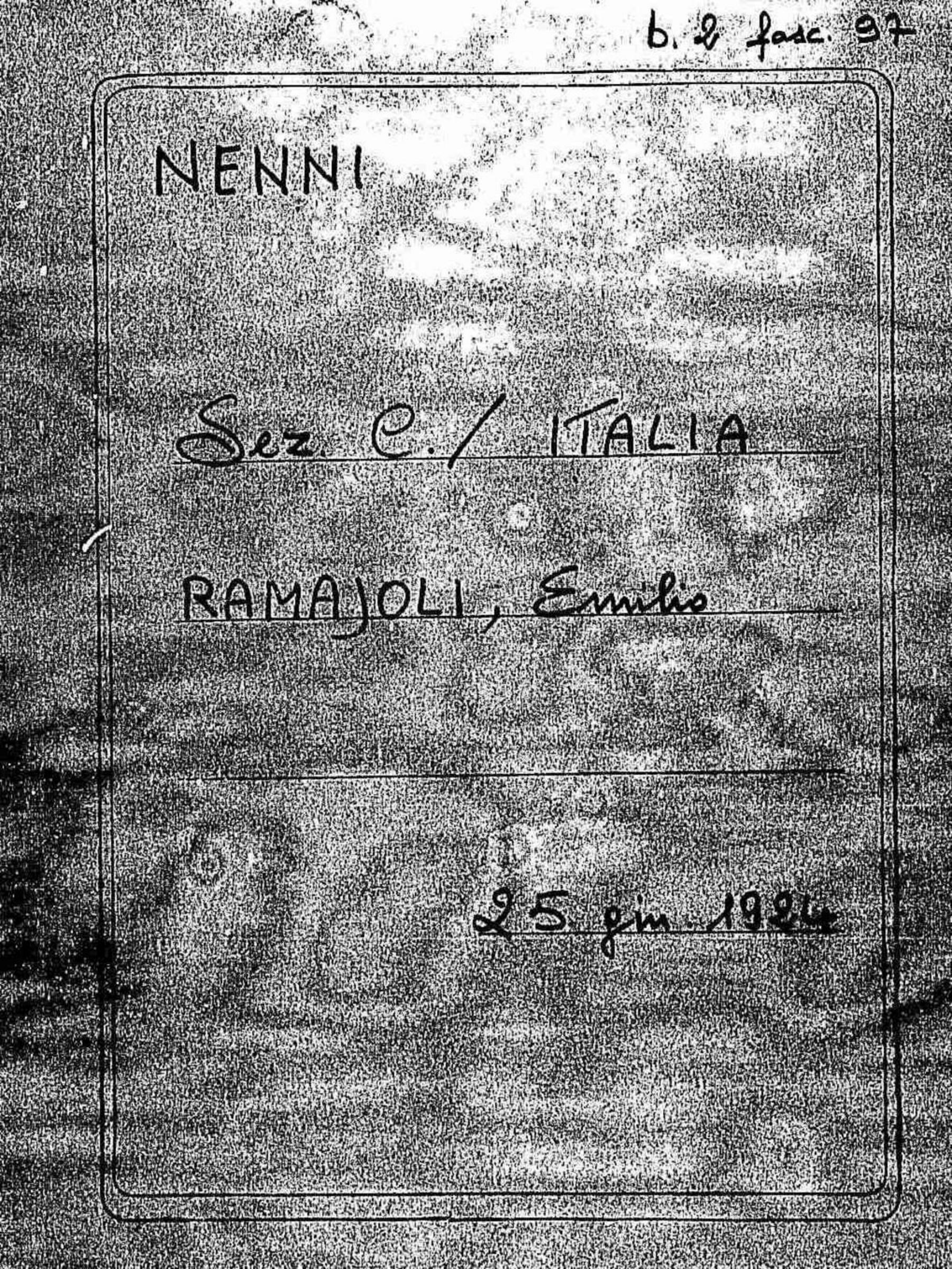 Ramajoli Emilio, 1924 giu. 25