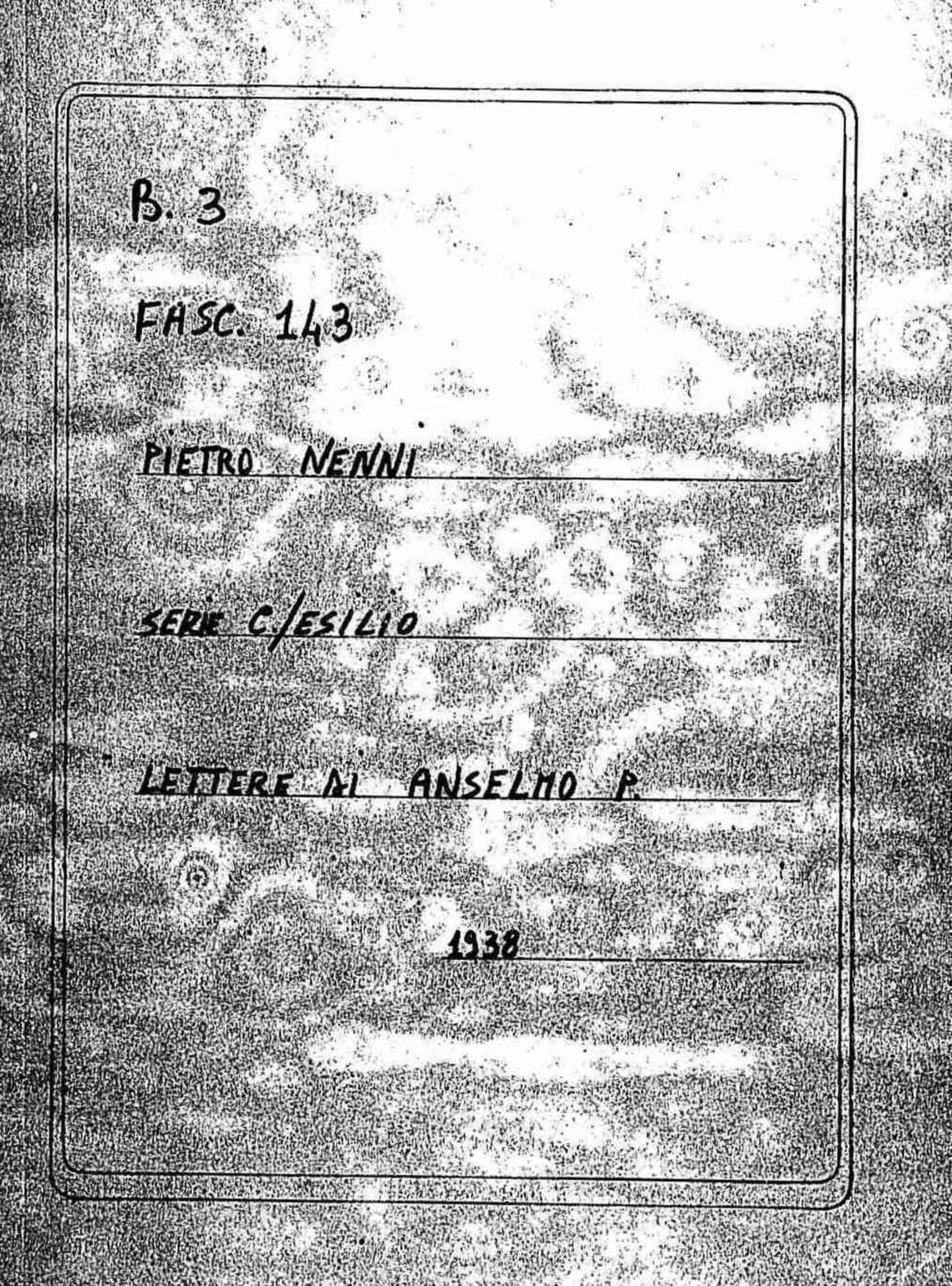 Anselmo P. (Madame), 1938 dic. 8