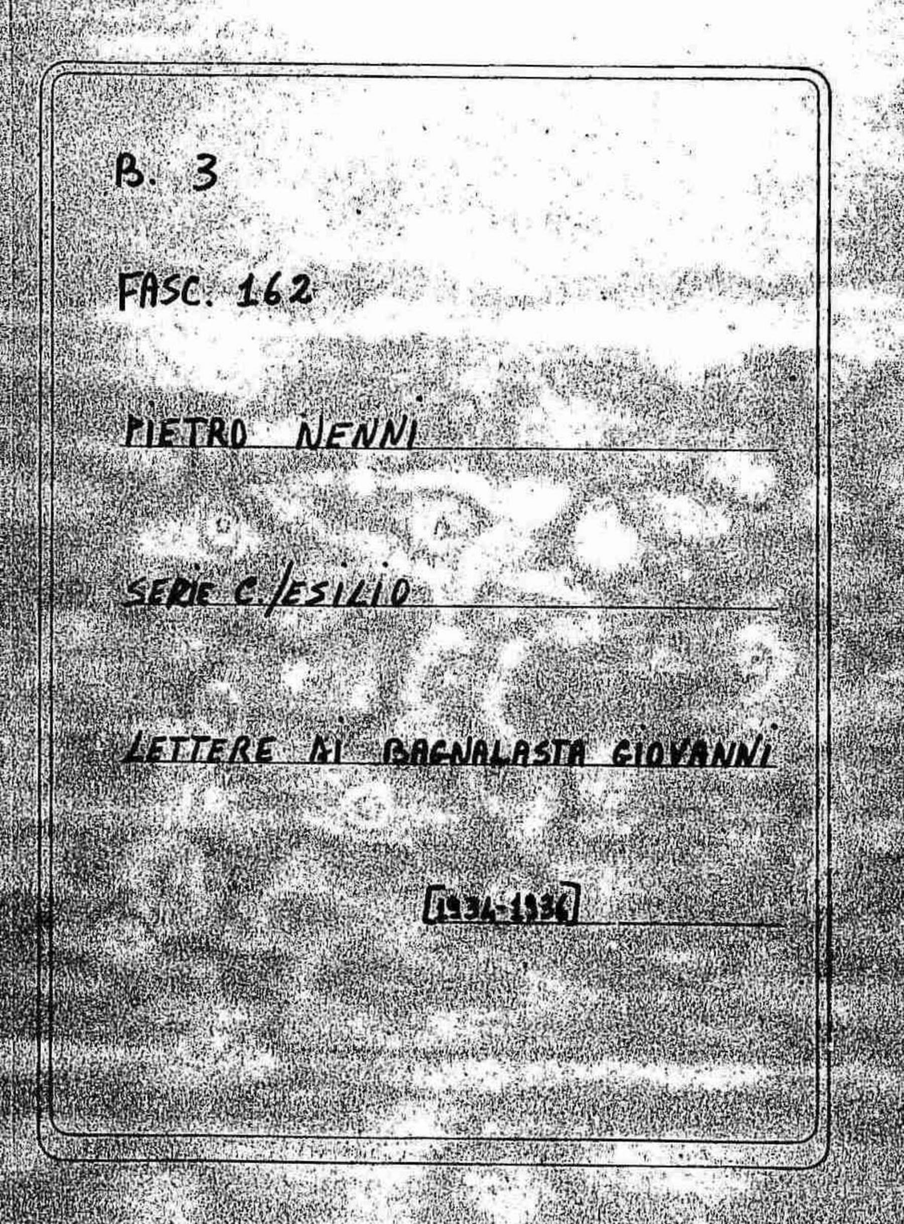 Bagnalasta Giovanni, s.d.