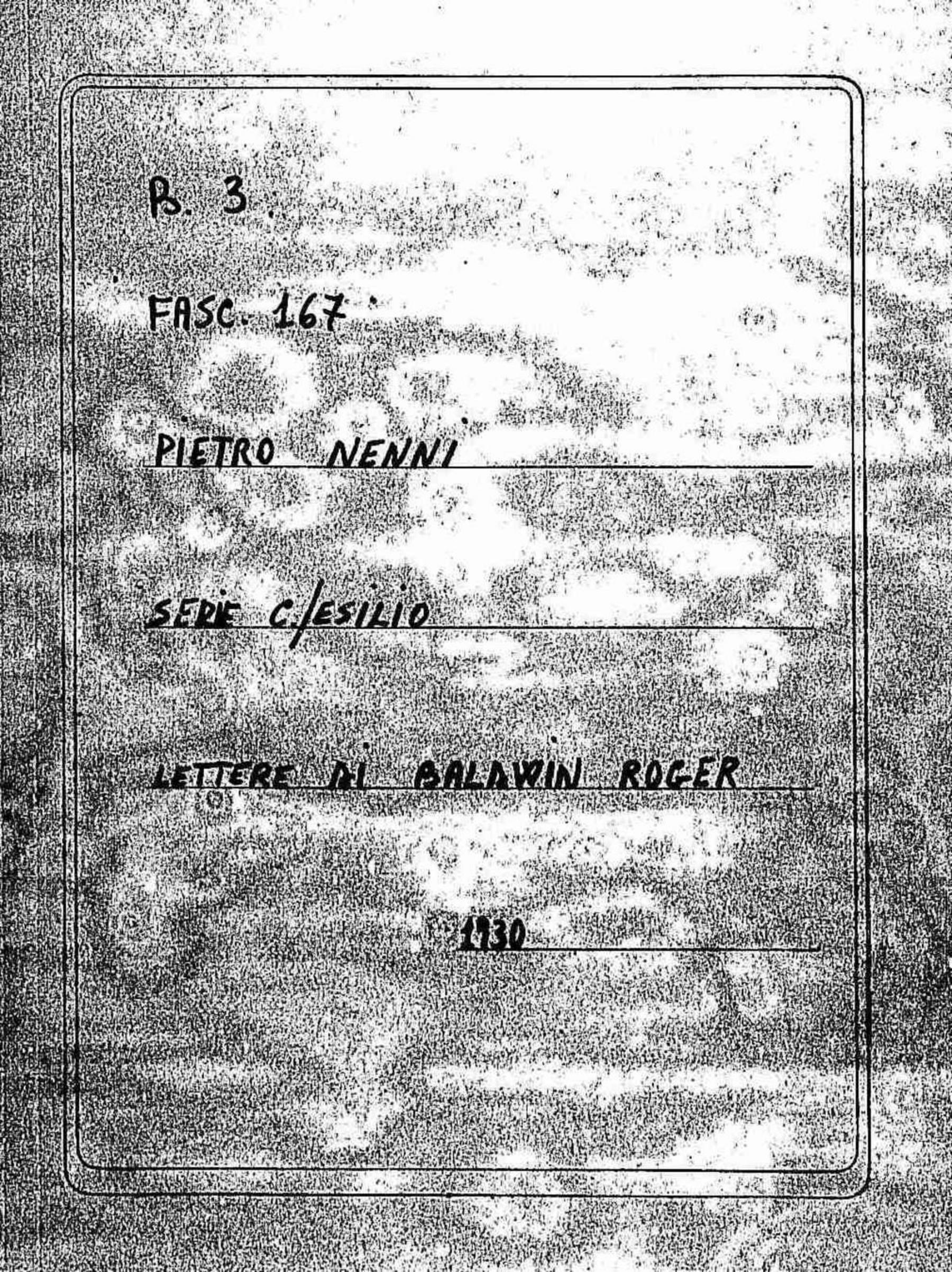 Baldwin Roger, 1930 ago. 14