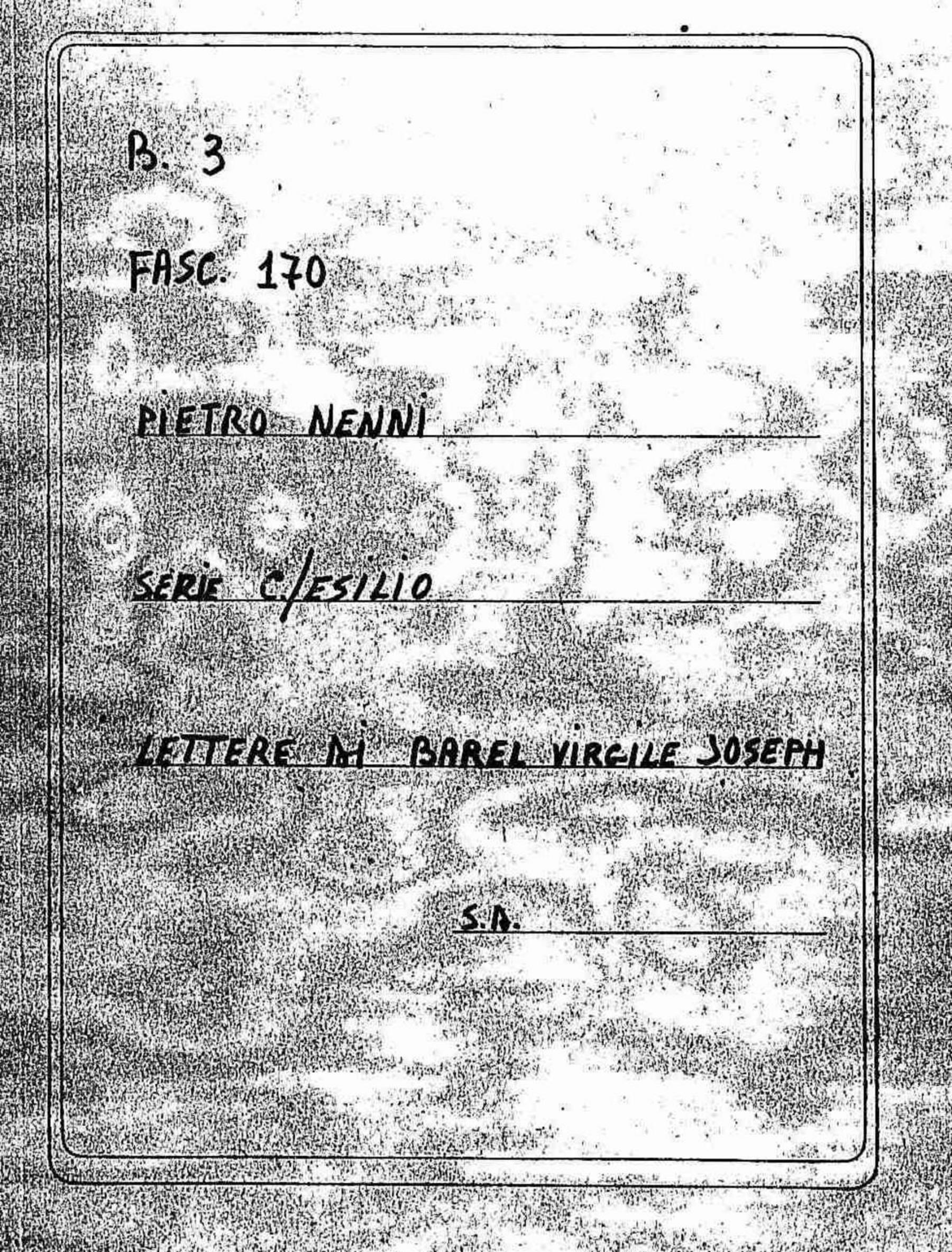 Barel Virgile Joseph, s.d.
