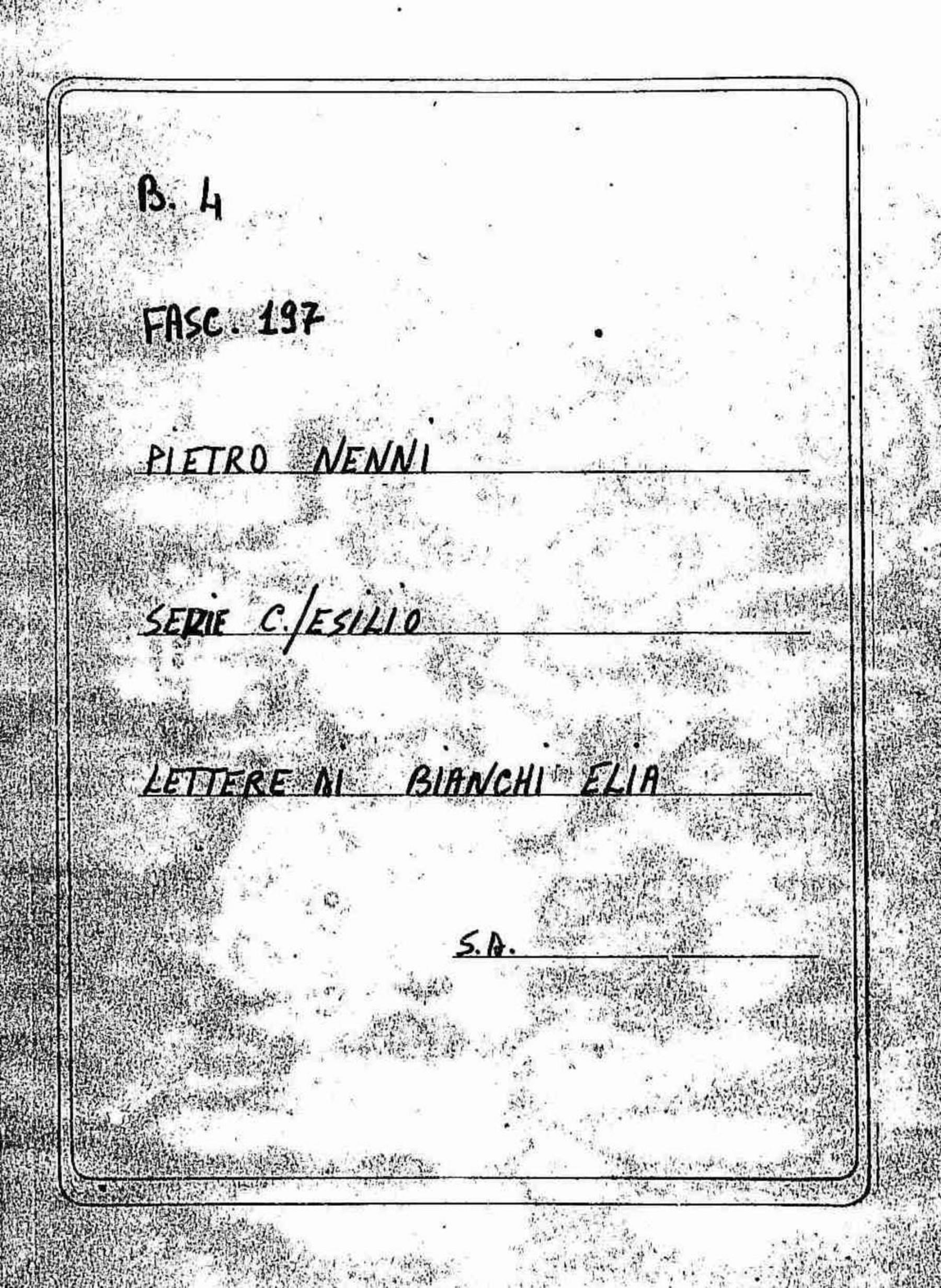Bianchi Elia, s.d.