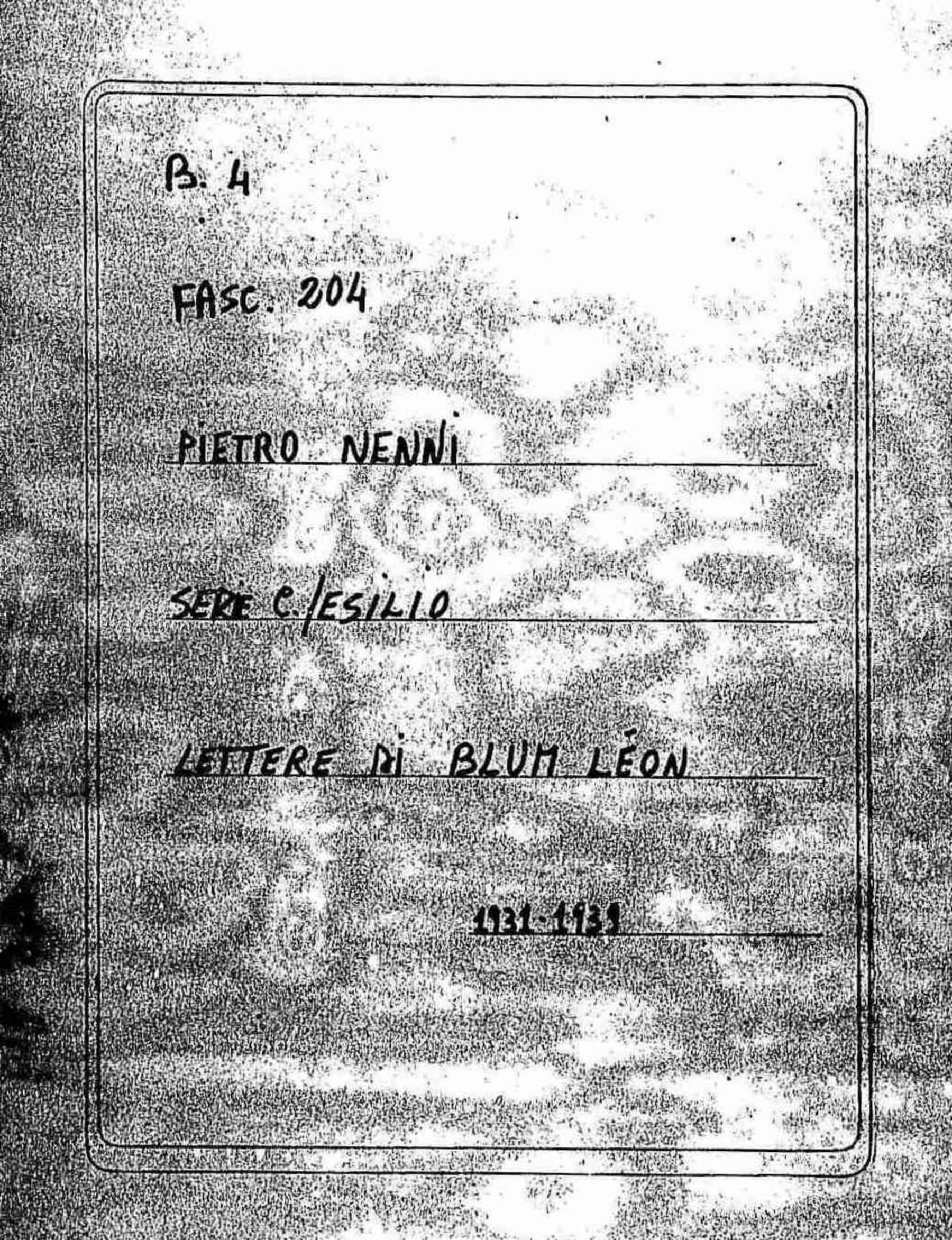 Blum Léon, 1931 nov. 25 - 1939 ago. 30
