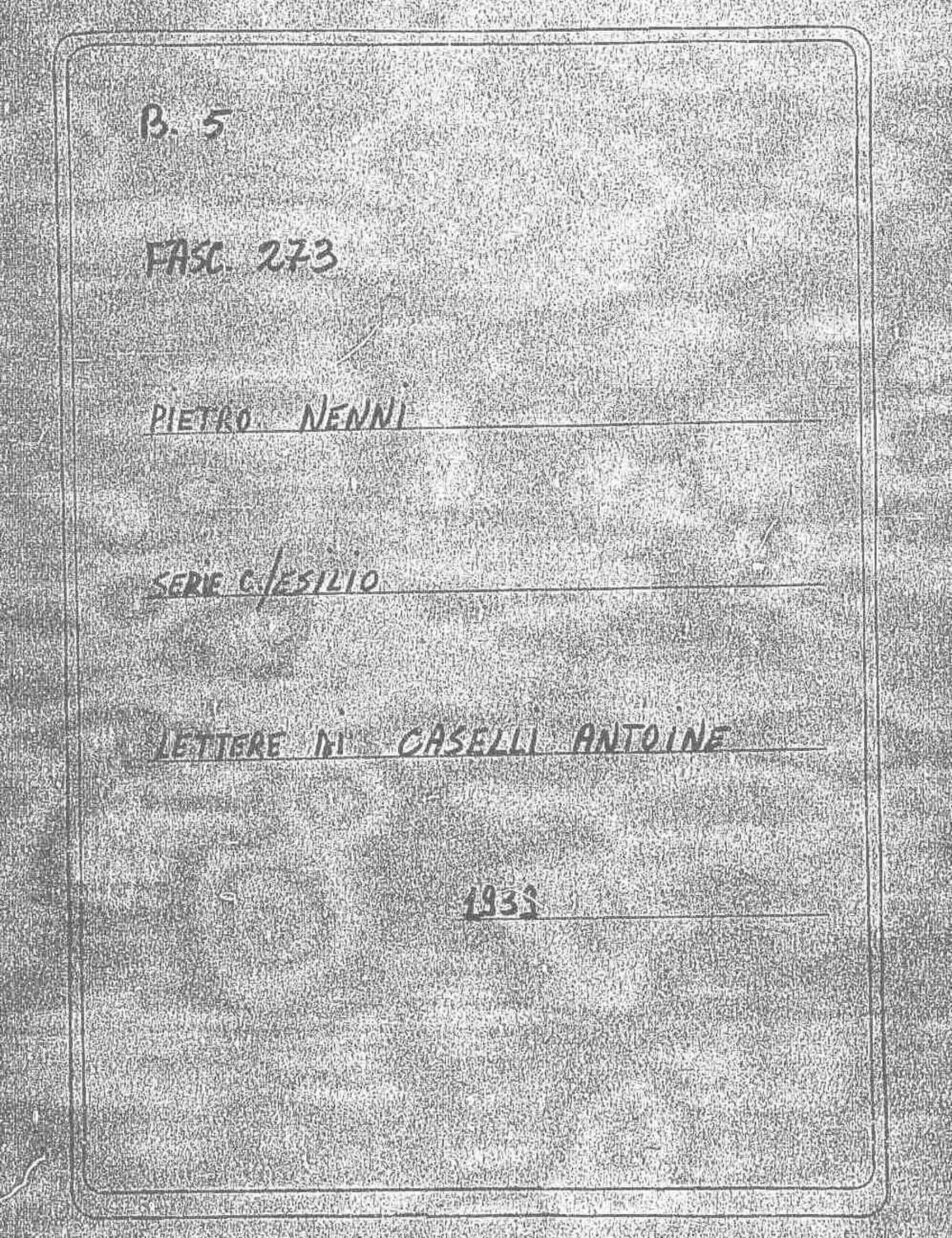 Caselli Antoine, 1939 feb. 1