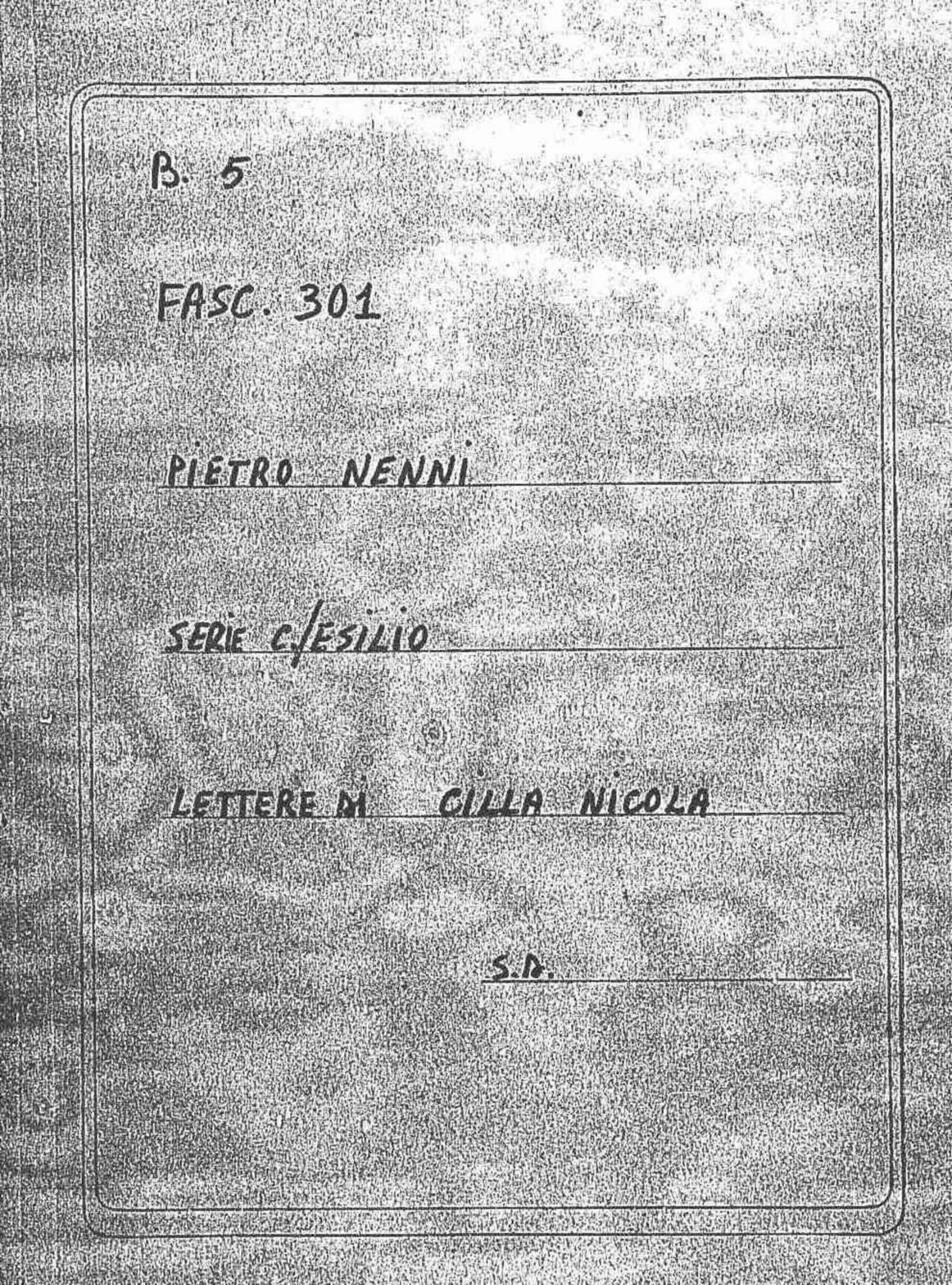 Cilla Nicola, s.d.