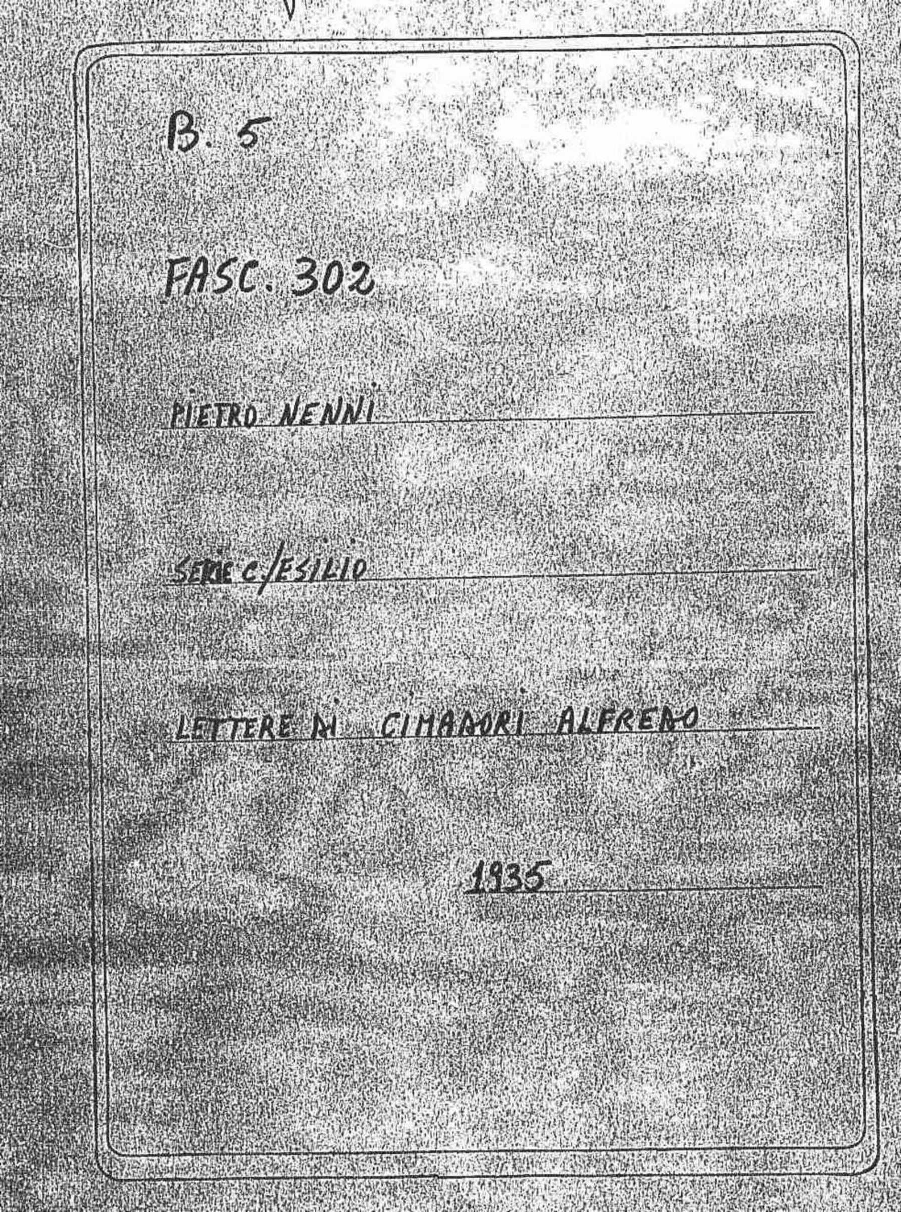 Cimadori Alfredo, 1935 gen. 10