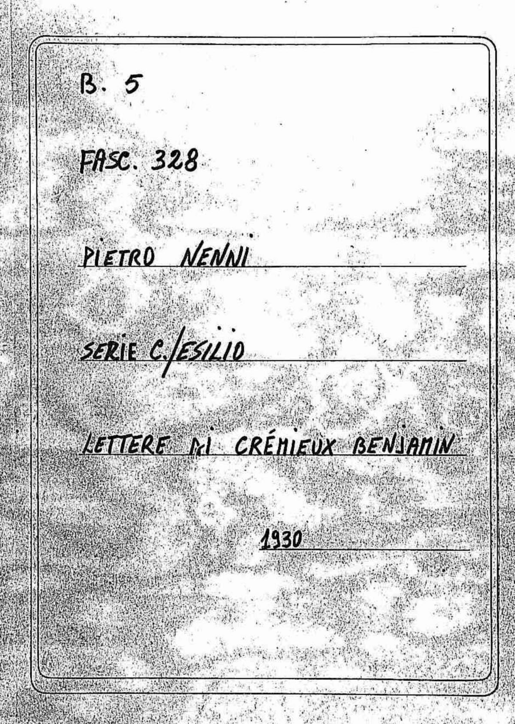 Crémieux Benjamin, 1930 giu. 11