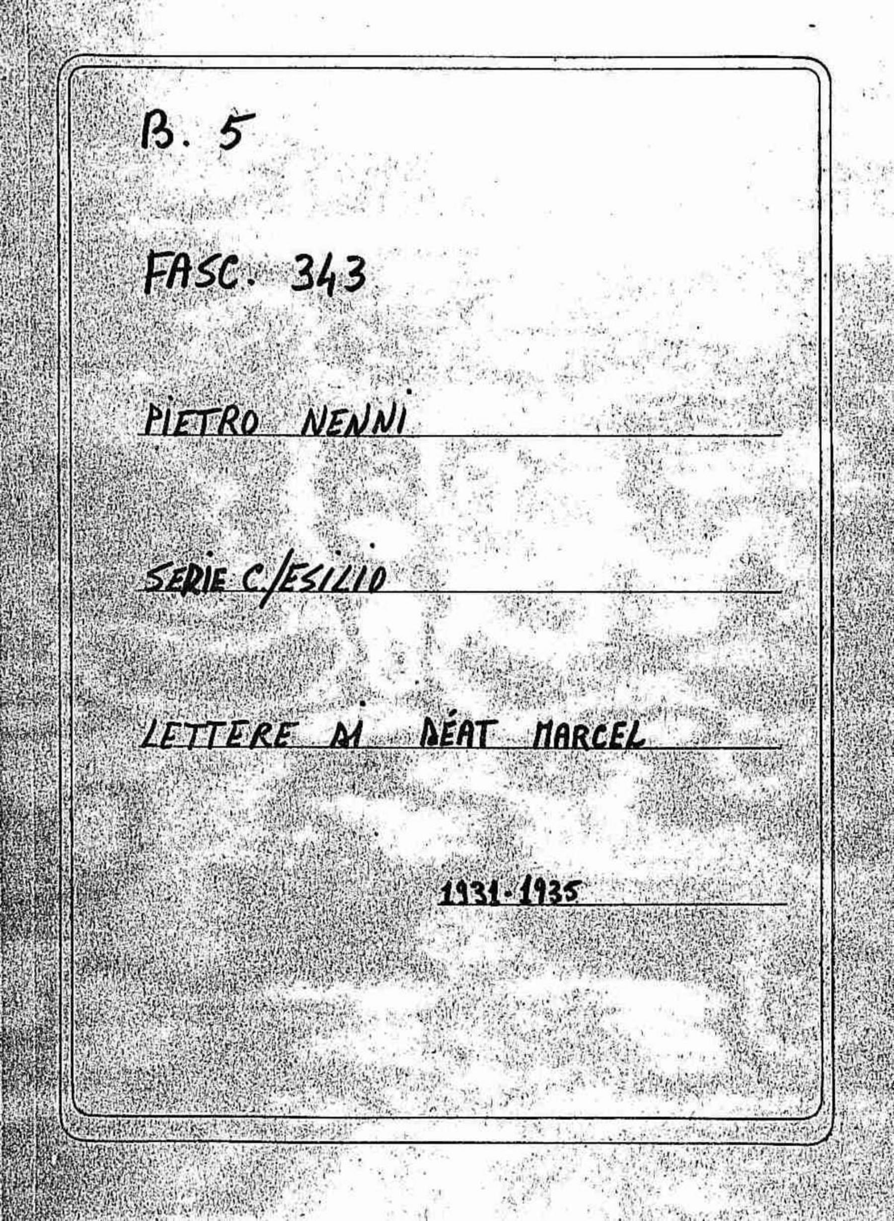 Déat Marcel, 1931 dic. 18 - 1935 nov. 25
