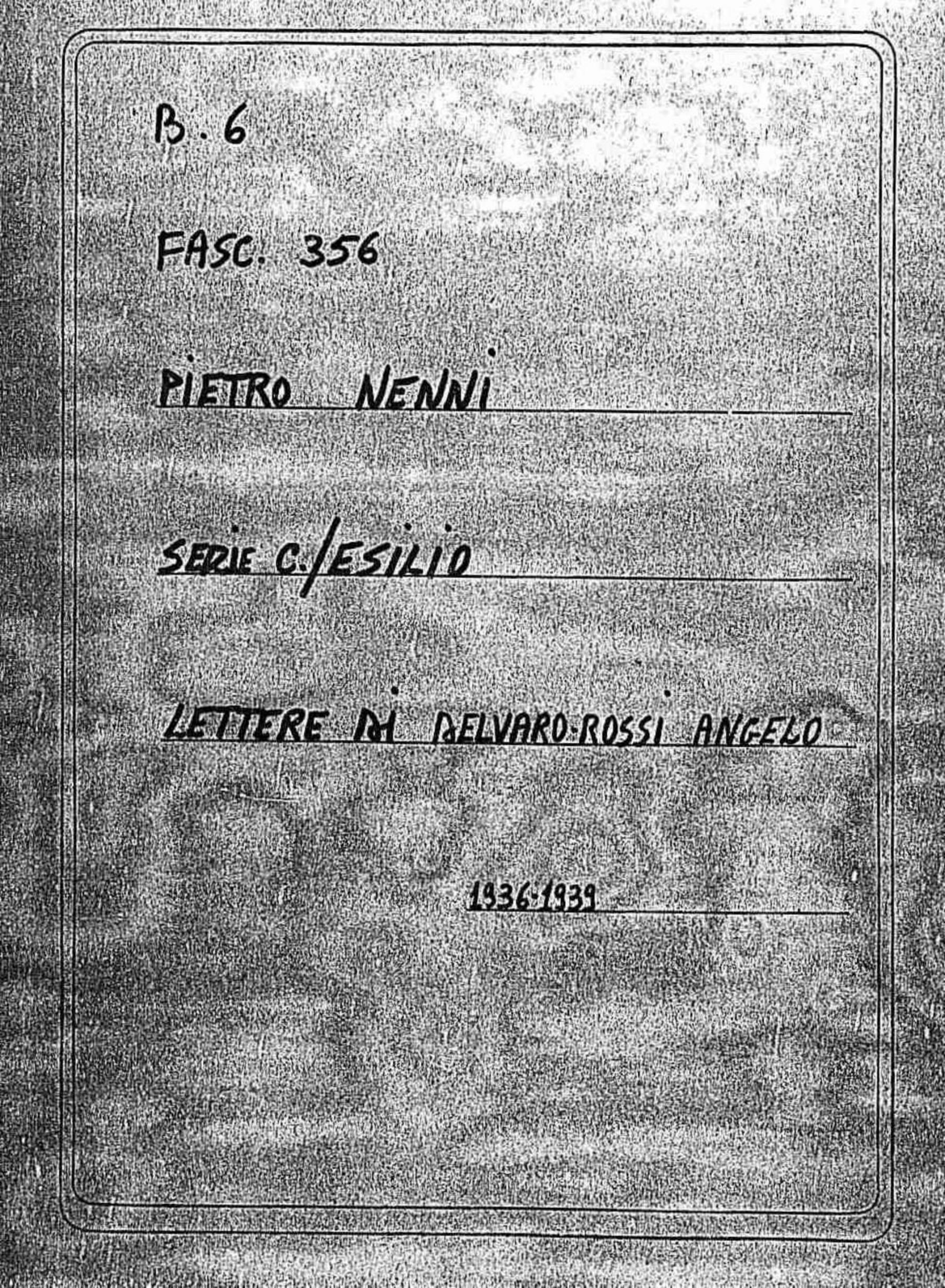 Delvaro Rossi Angelo, 1936 mag. 19 - 1939 ago. 1