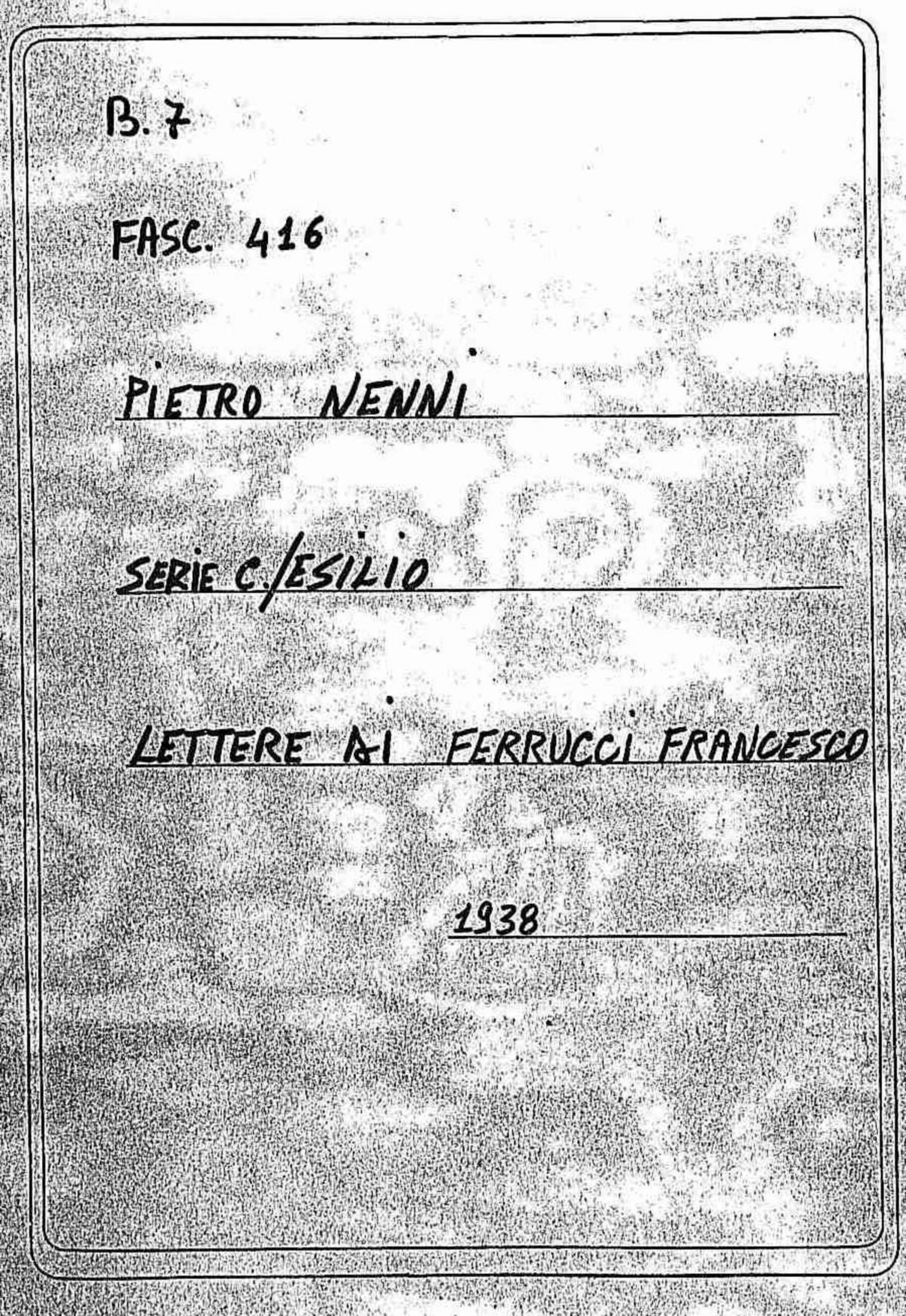 Ferruccio Francesco, 1938 mag. 15