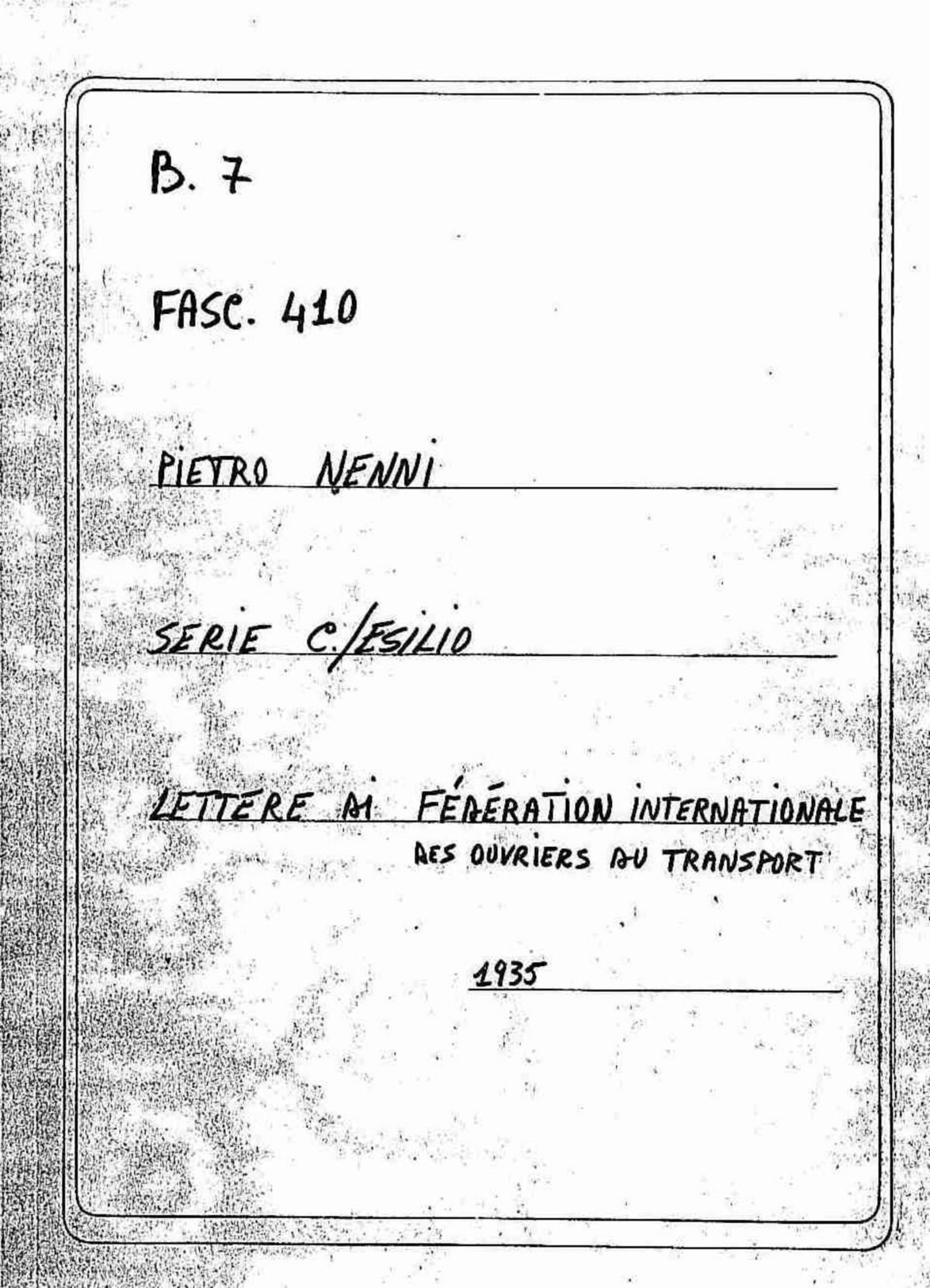 Fédération International des Ouvriers du Transport, 1935 ott. 14