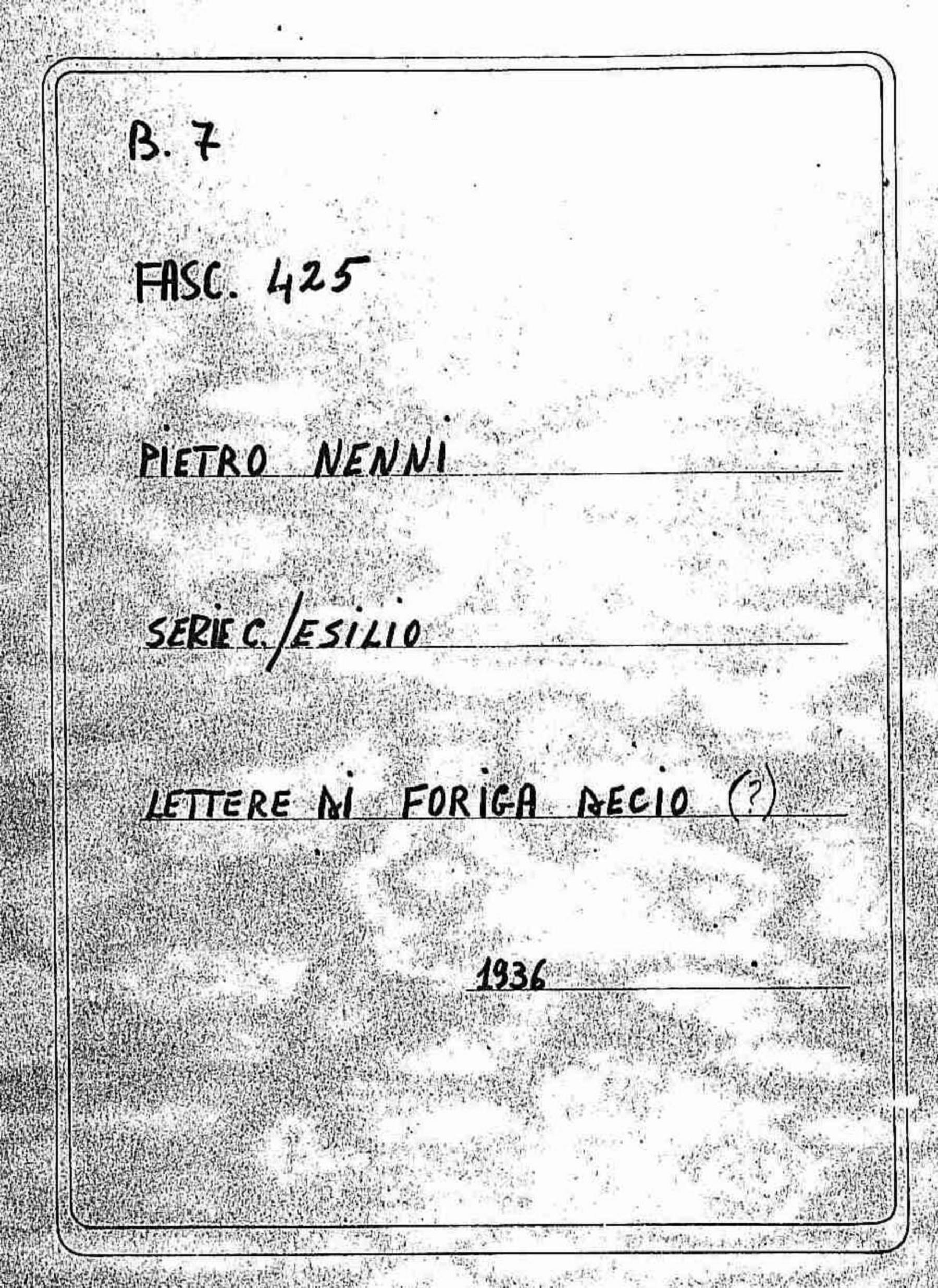 Foriga Decio (?), 1936 ago. 22
