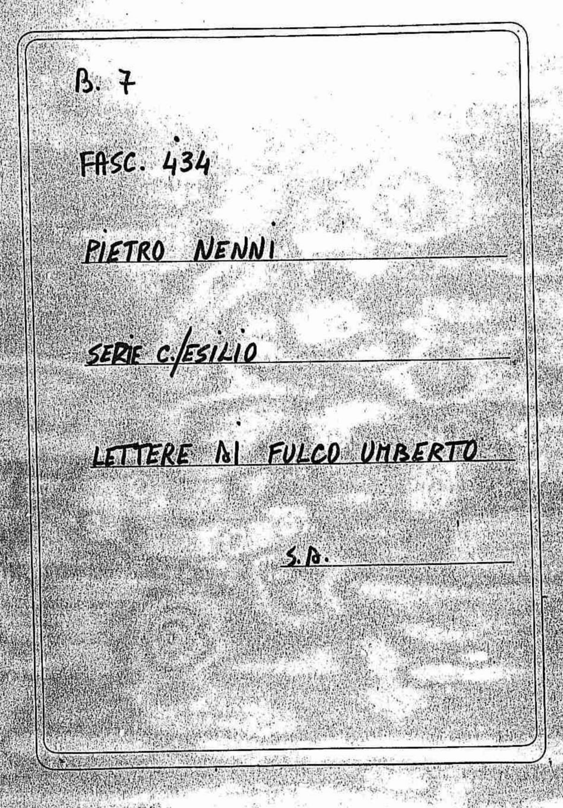 Fulco Umberto, s.d.
