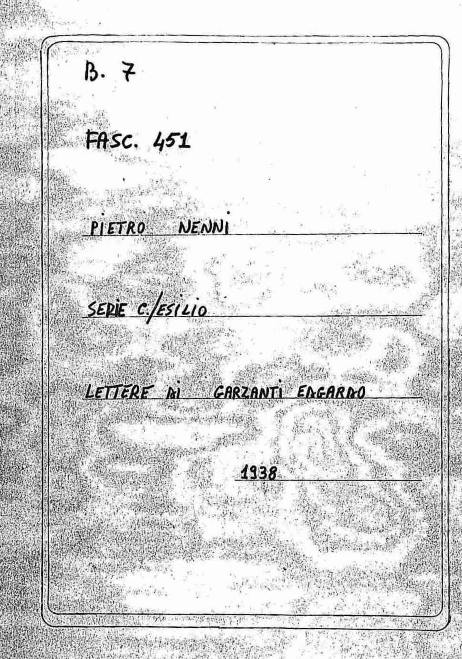 Garzanti Edgardo, 1938 nov. 19