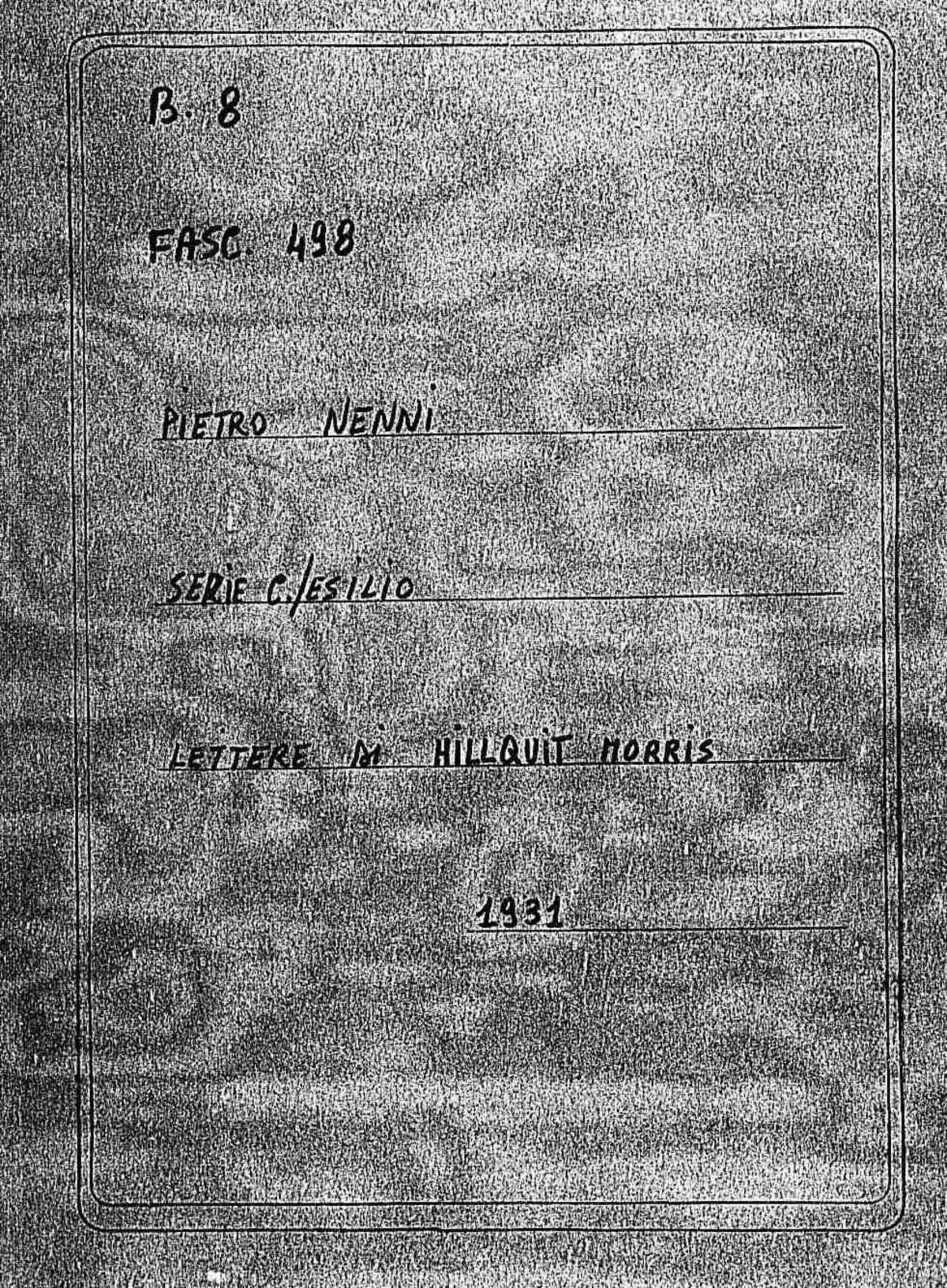Hillquit Morris, 1931 gen. 4