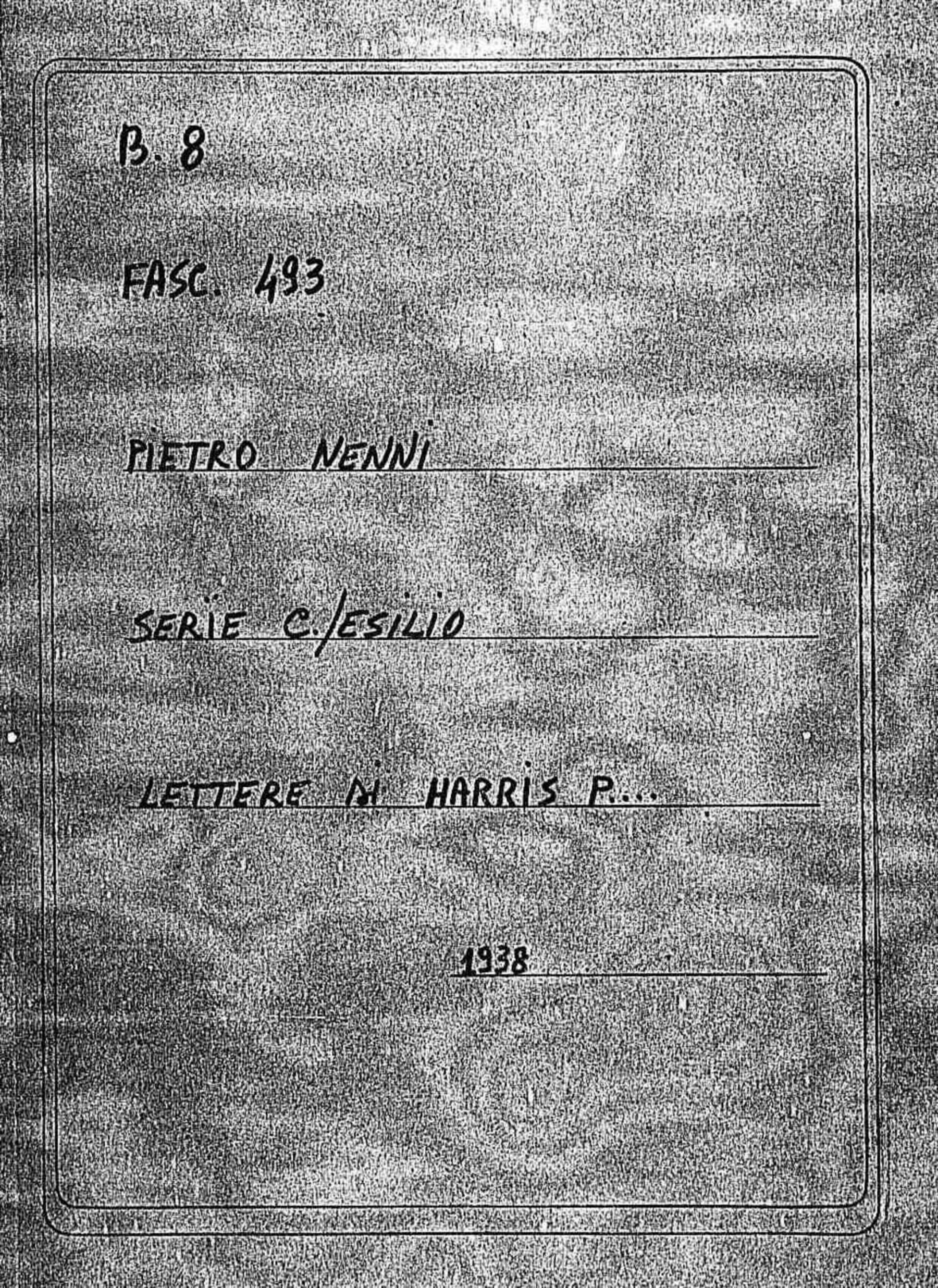 Harris P., 1938 ott. 13 - 20