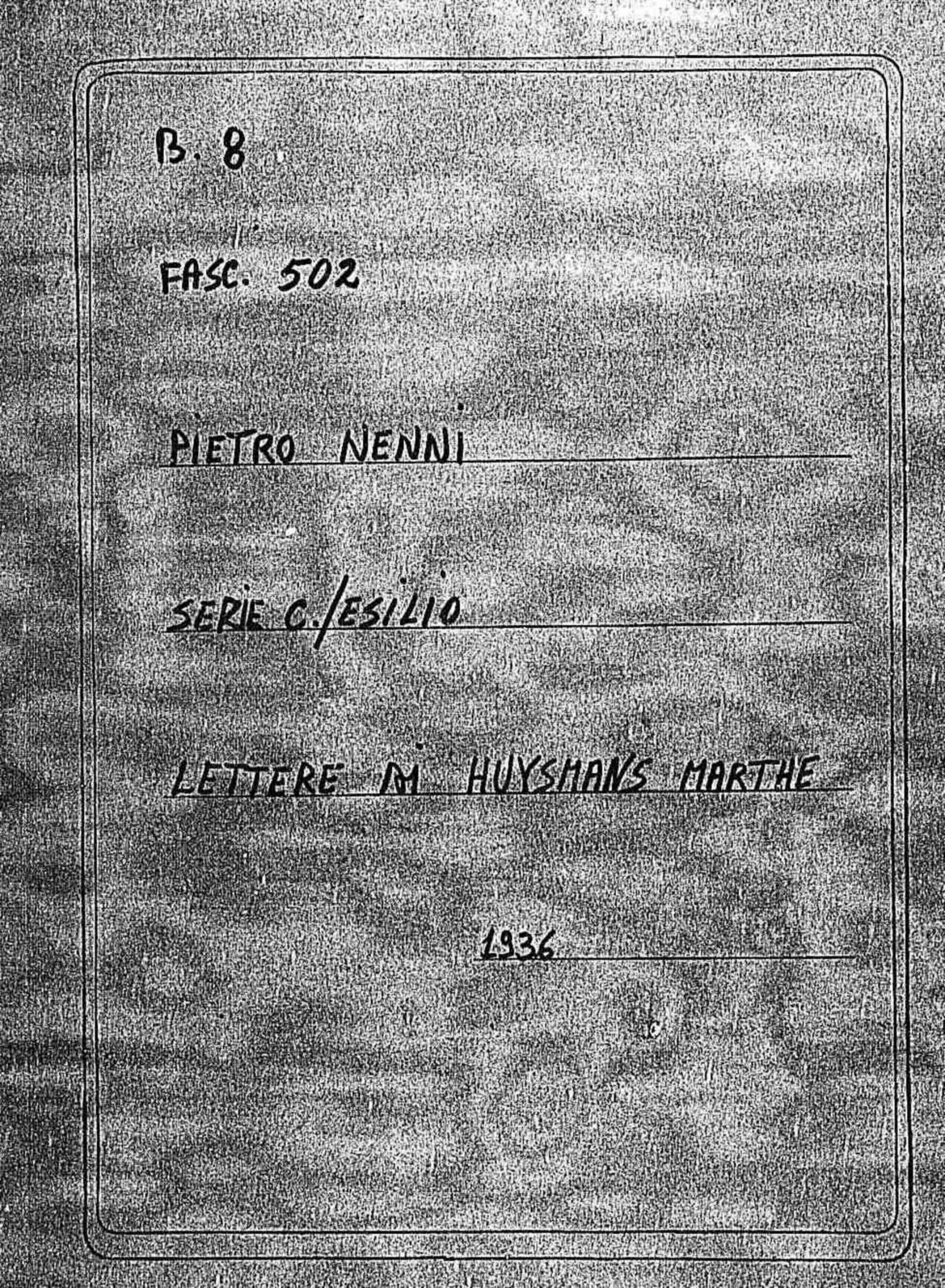 Huysmans Marthe, 1936 dic. 17