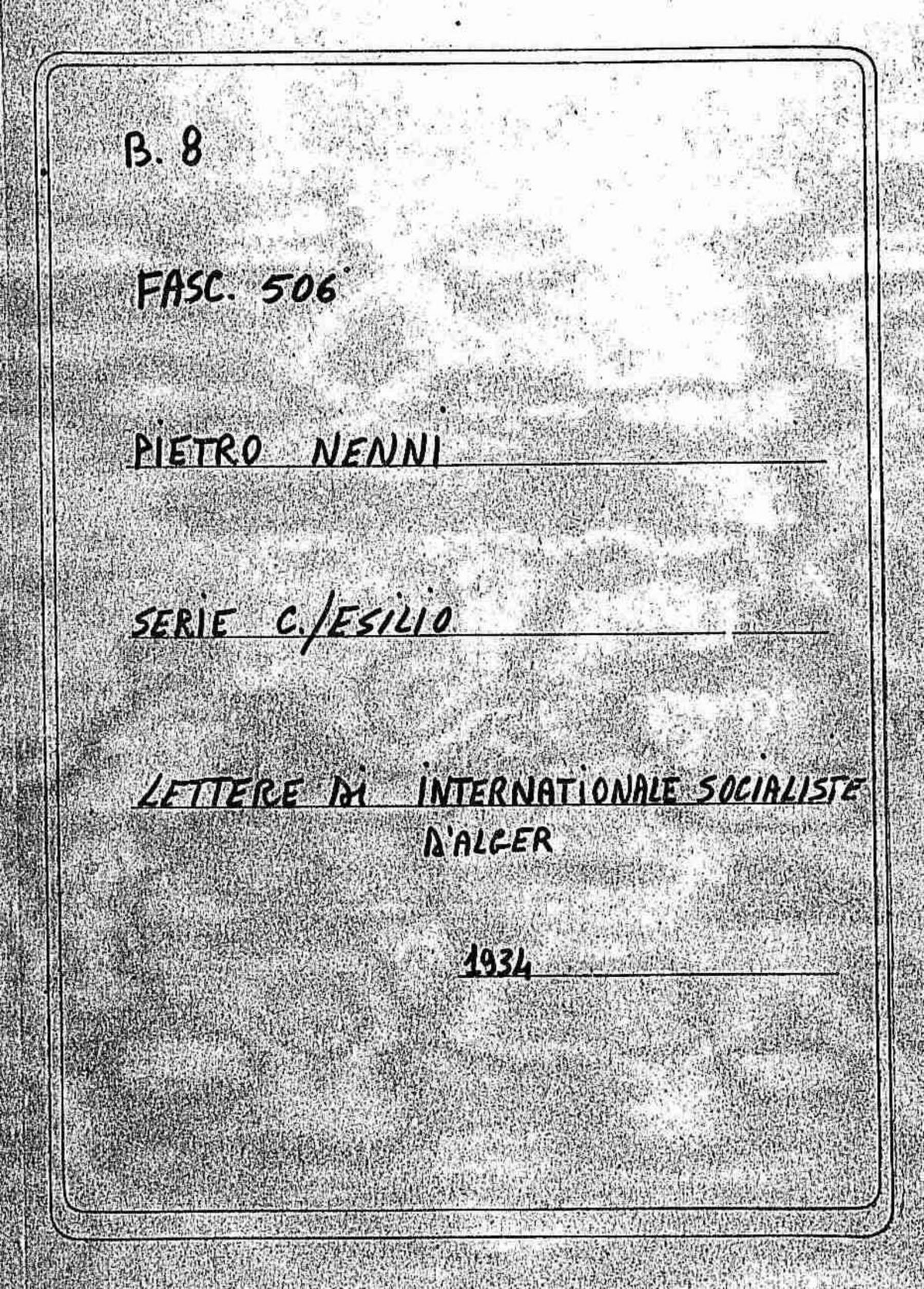 Internationale socialiste d'Alger, 1934 set. 30