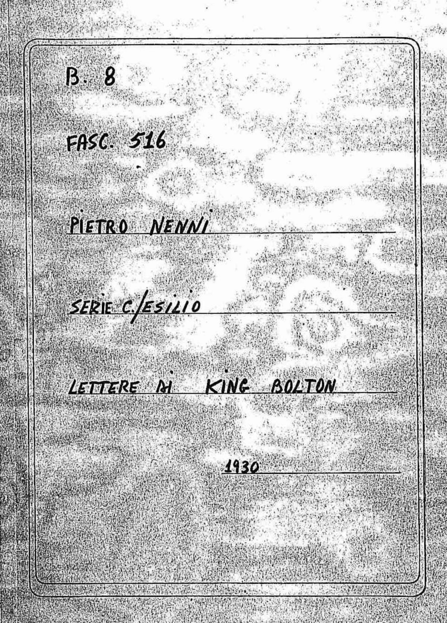 King Bolton, 1930 ago. 4