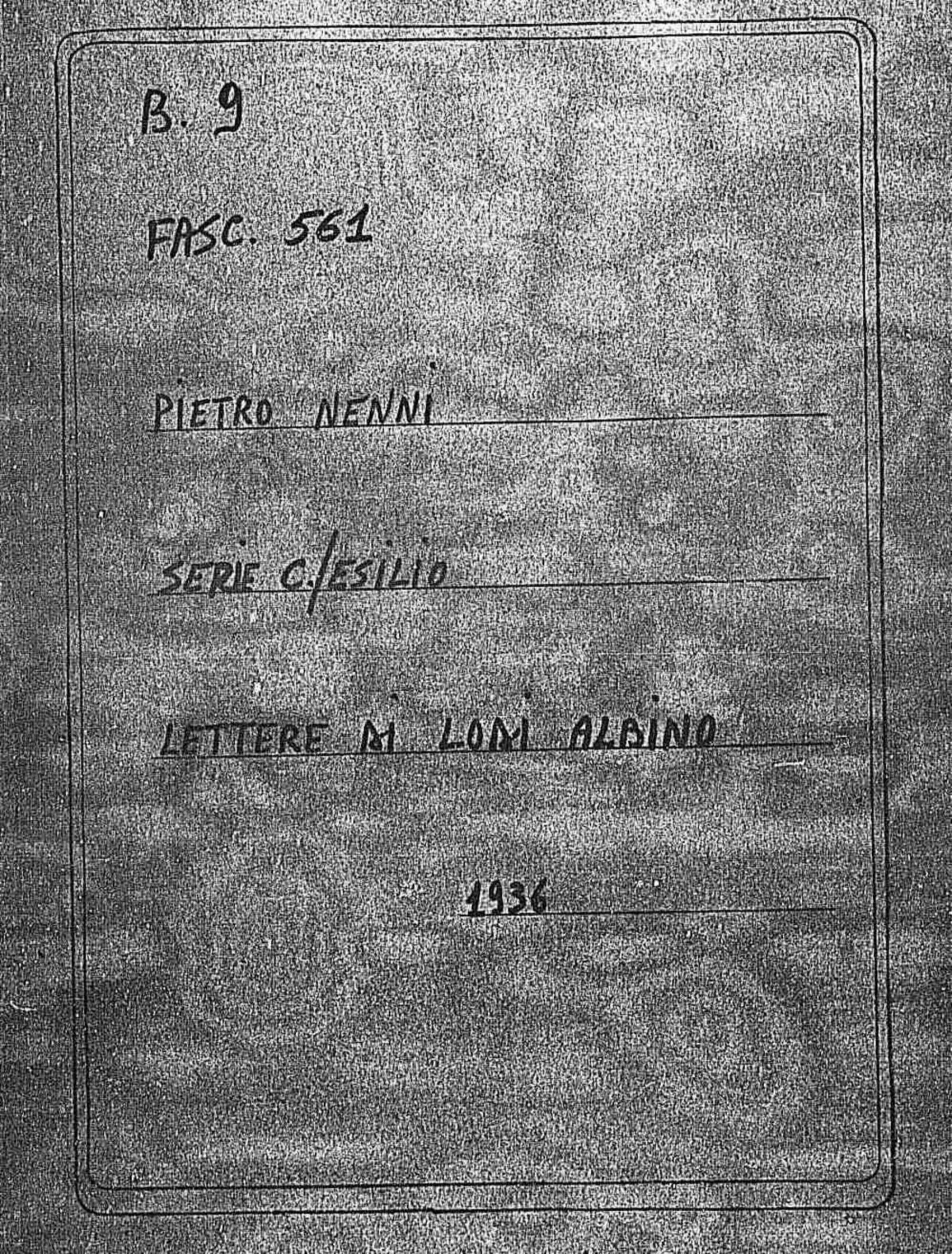 Lodi Albino, 1936 lug. 17