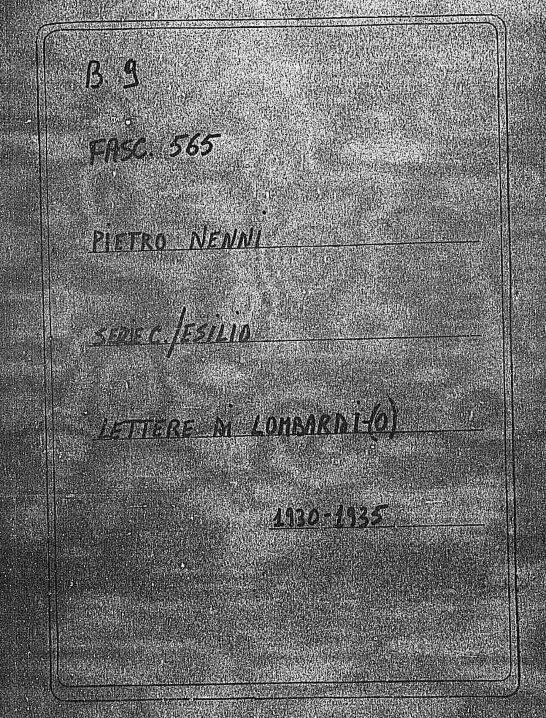 Lombardi, 1930 apr. 3 - 1935 feb. 2
