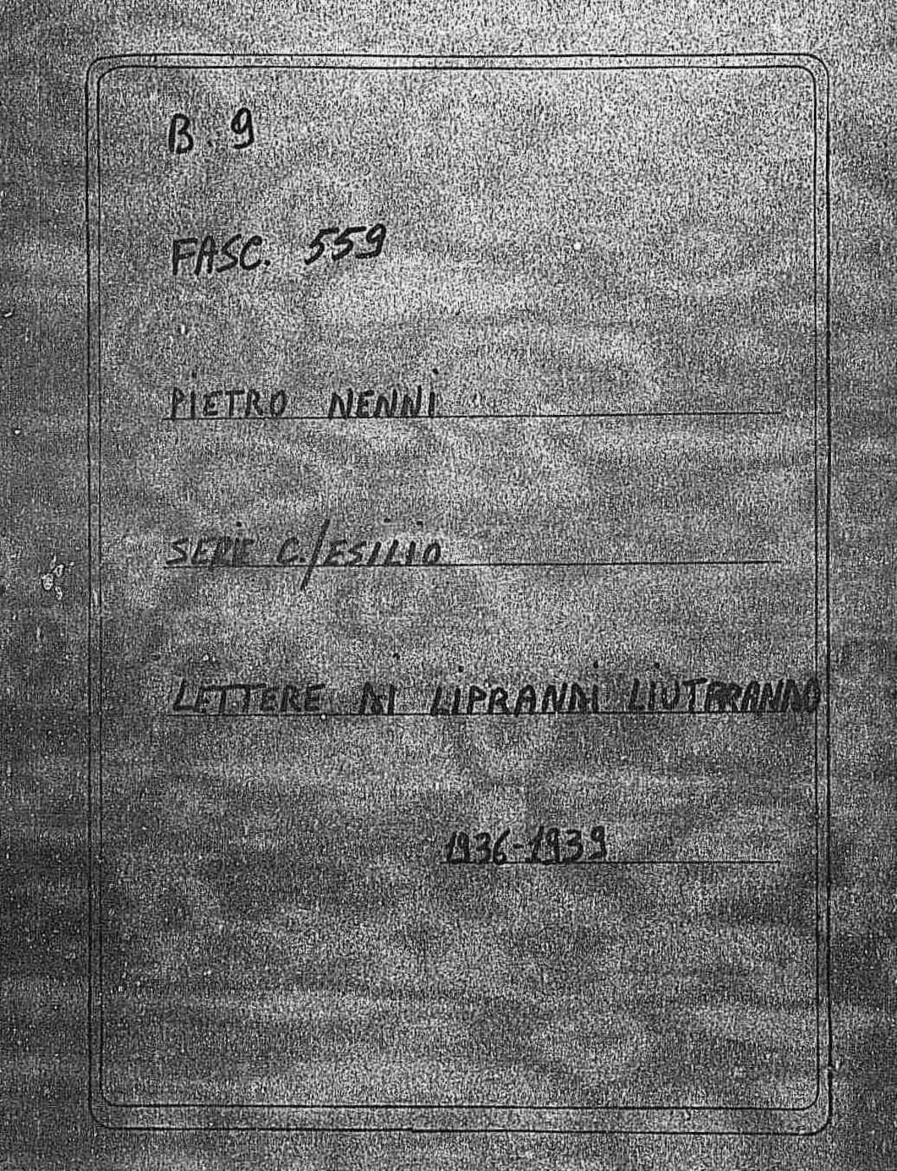 Liprandi Liutprando, 1936 giu. 16 - 1939 gen. 13