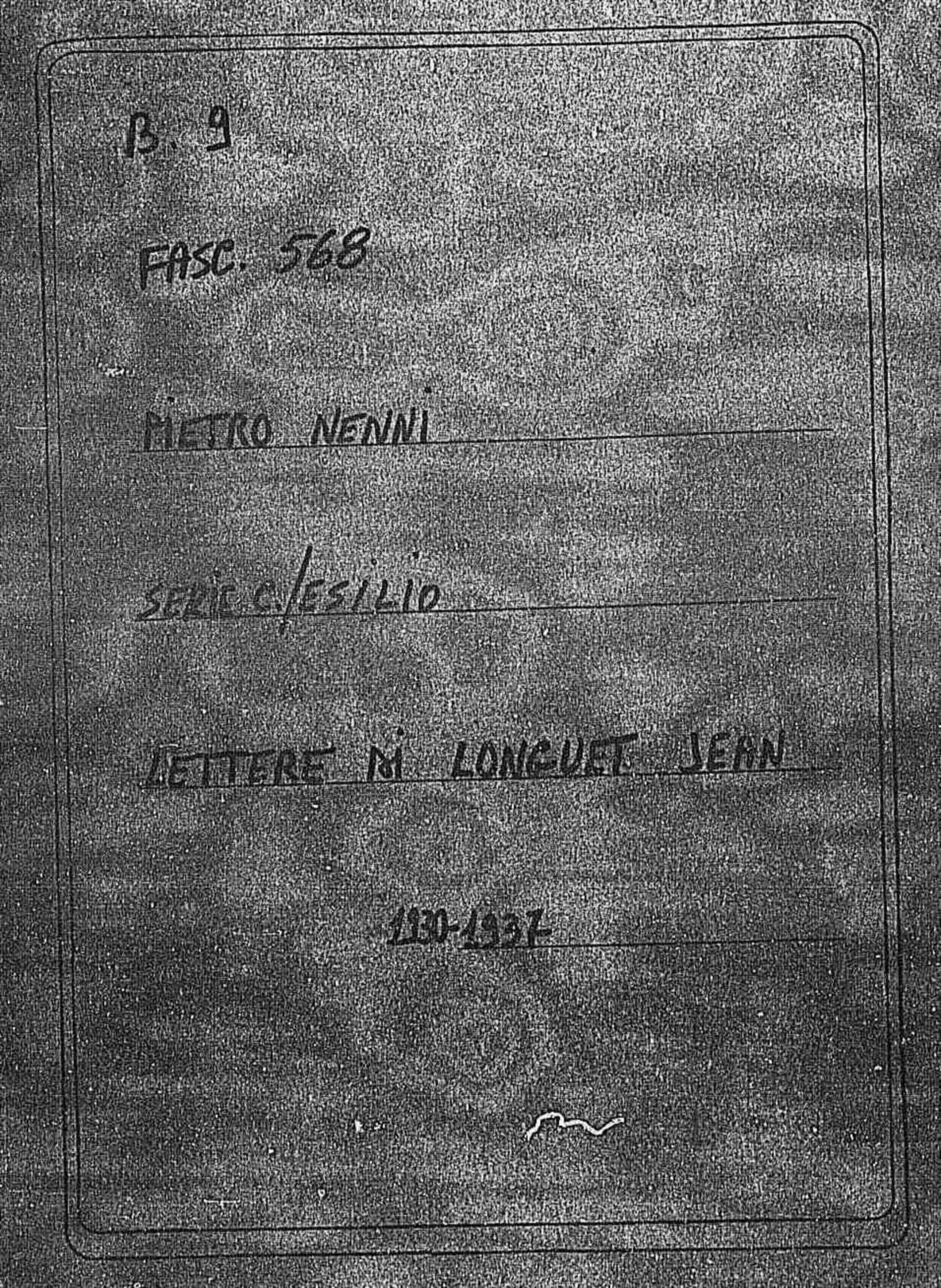 Longuet Jean, 1930 ago. 5 - 1937 nov. 15