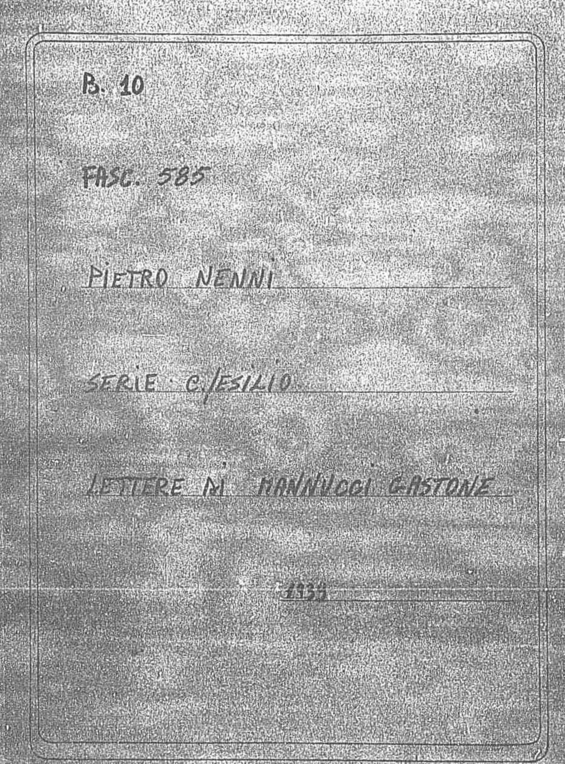 Mannucci Gastone, 1939 lug. 18