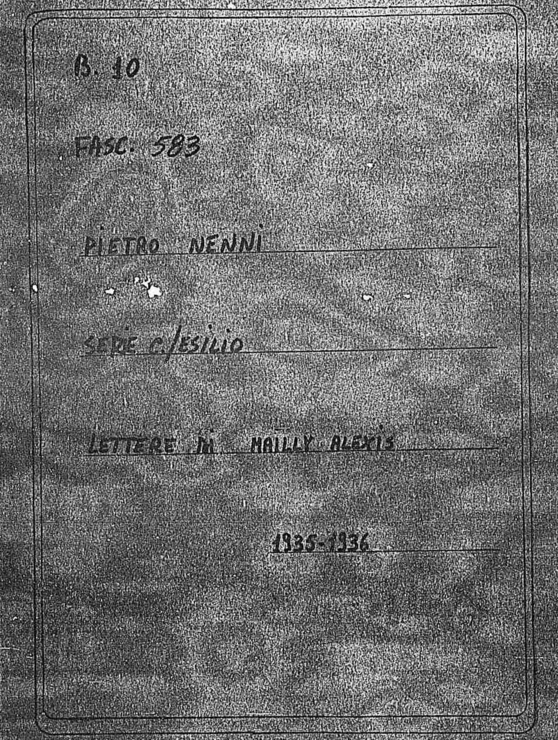 Mailly Alexis, 1935 dic. 28 - 1936 gen. 11