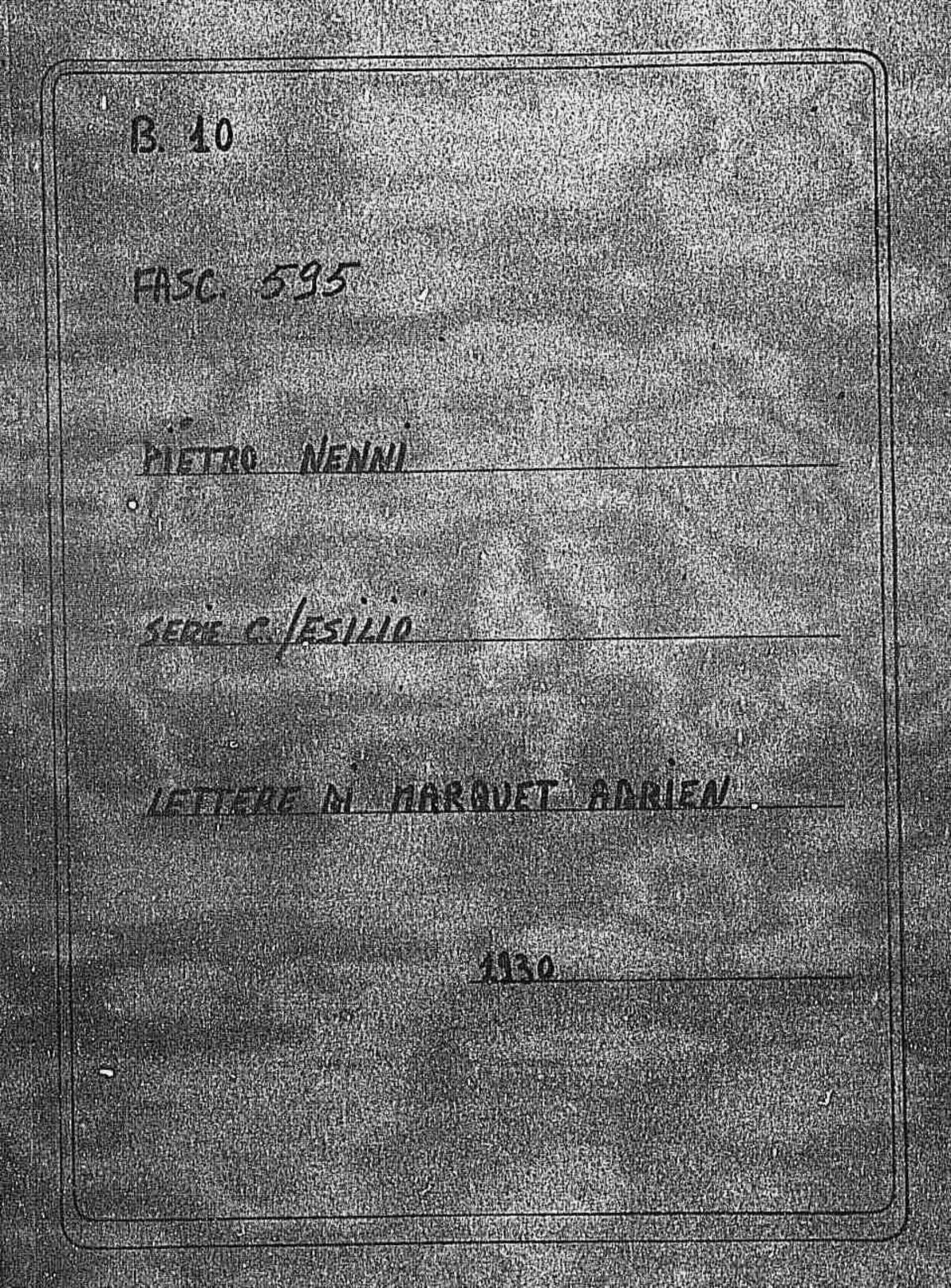 Marquet Adrien, 1930 lug. 20