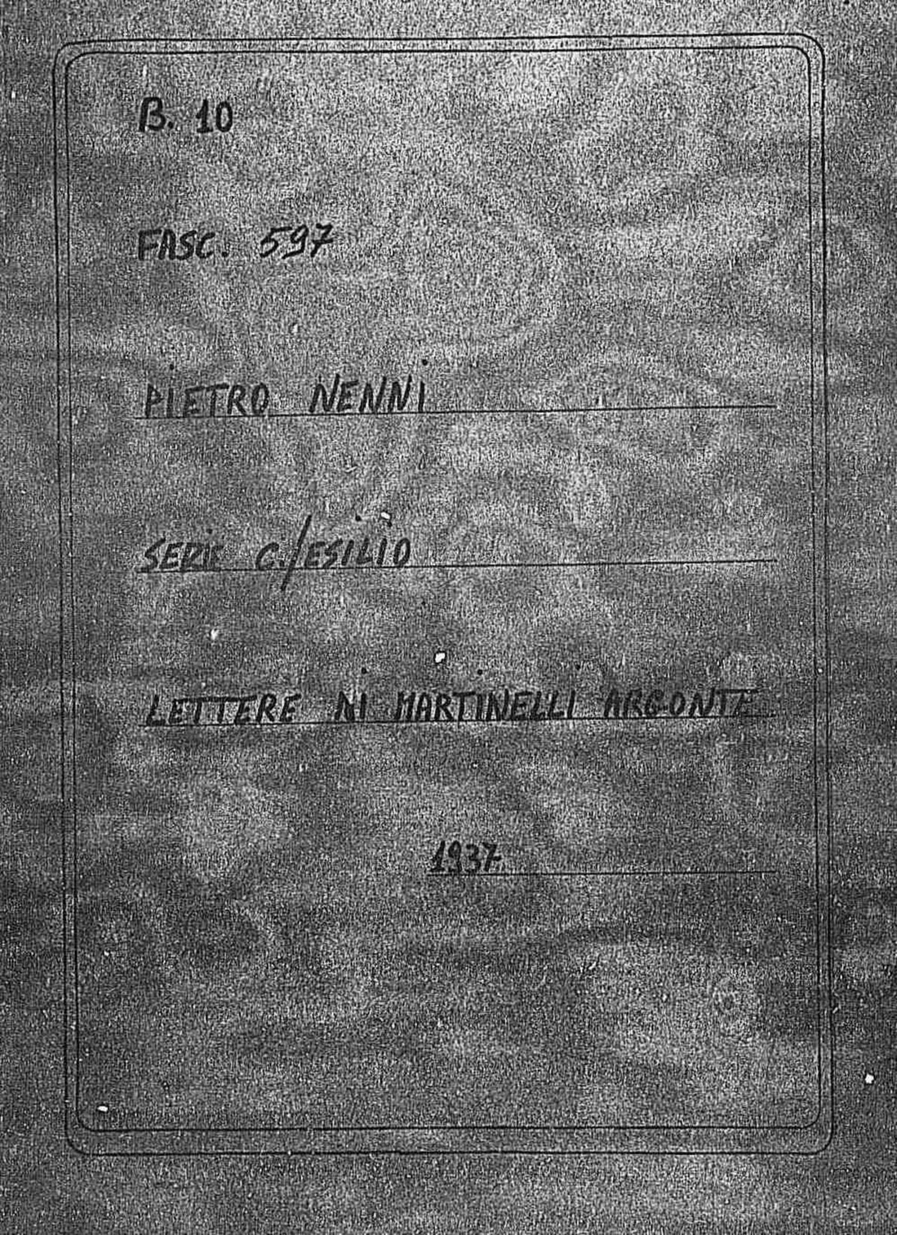 Martinelli Argonte, 1937 lug. 28