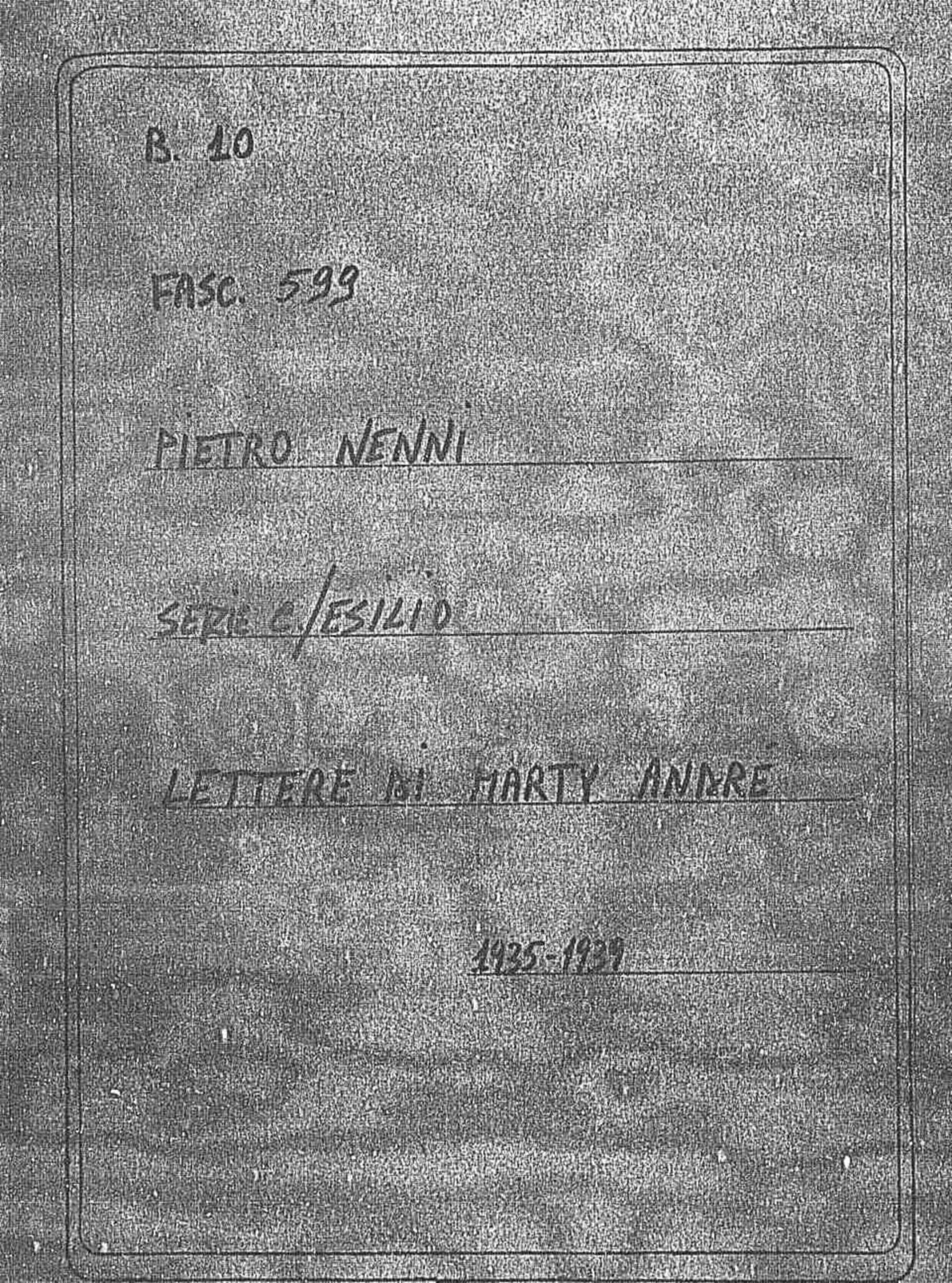 Marty André, 1935 lug. 12 - 1939 feb. 14