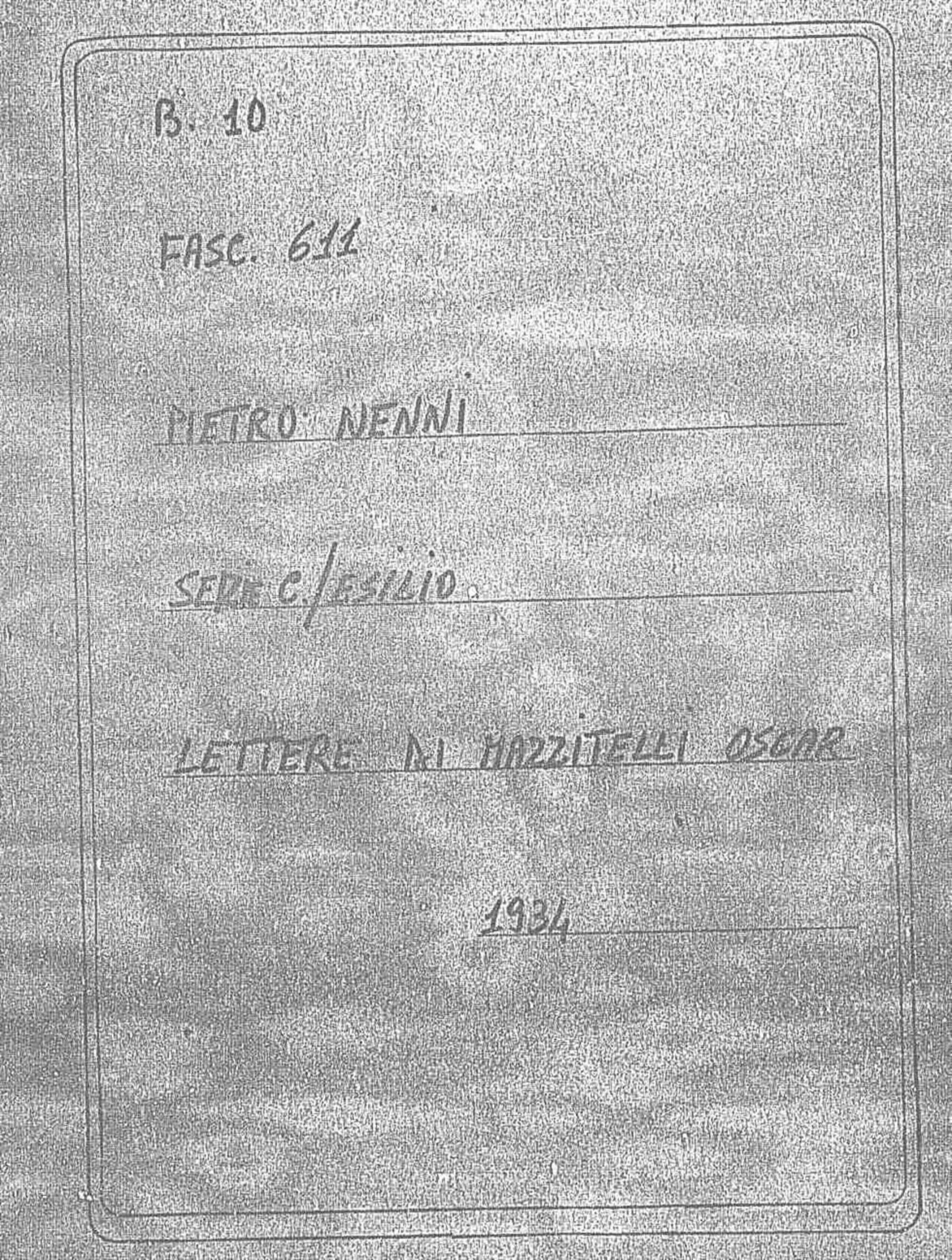 Mazzitelli Oscar, 1934 dic. 7
