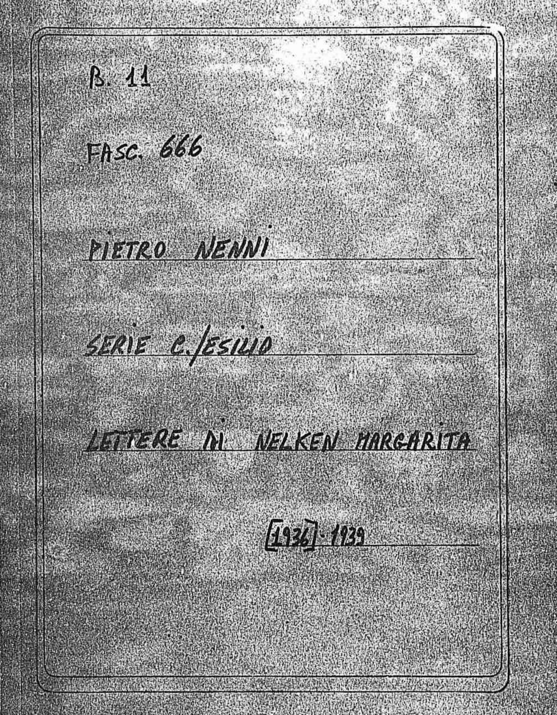 Nelken Margarita, 1939 giu. 9 - 17