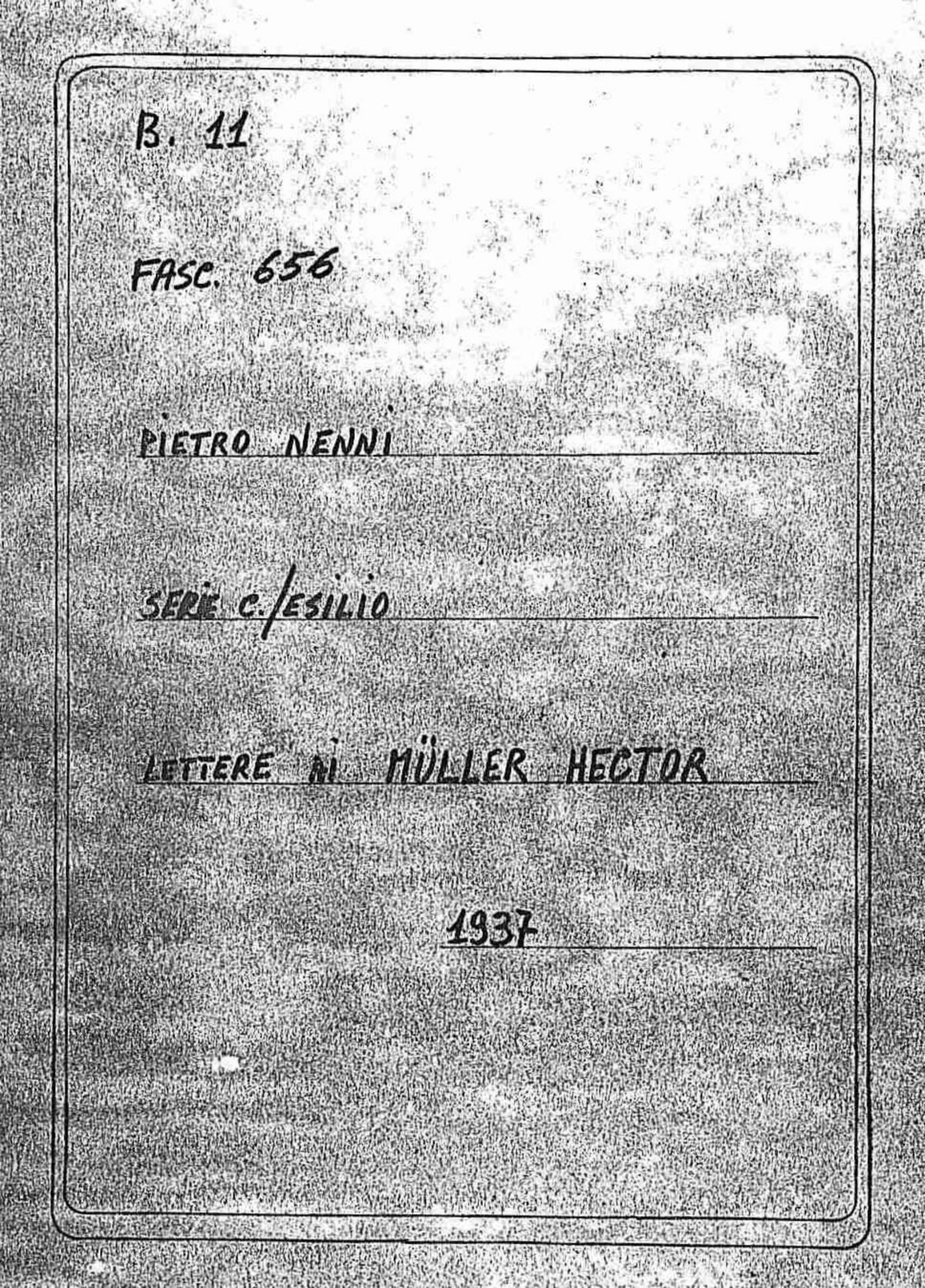 Muller Hector, 1937 nov. 30
