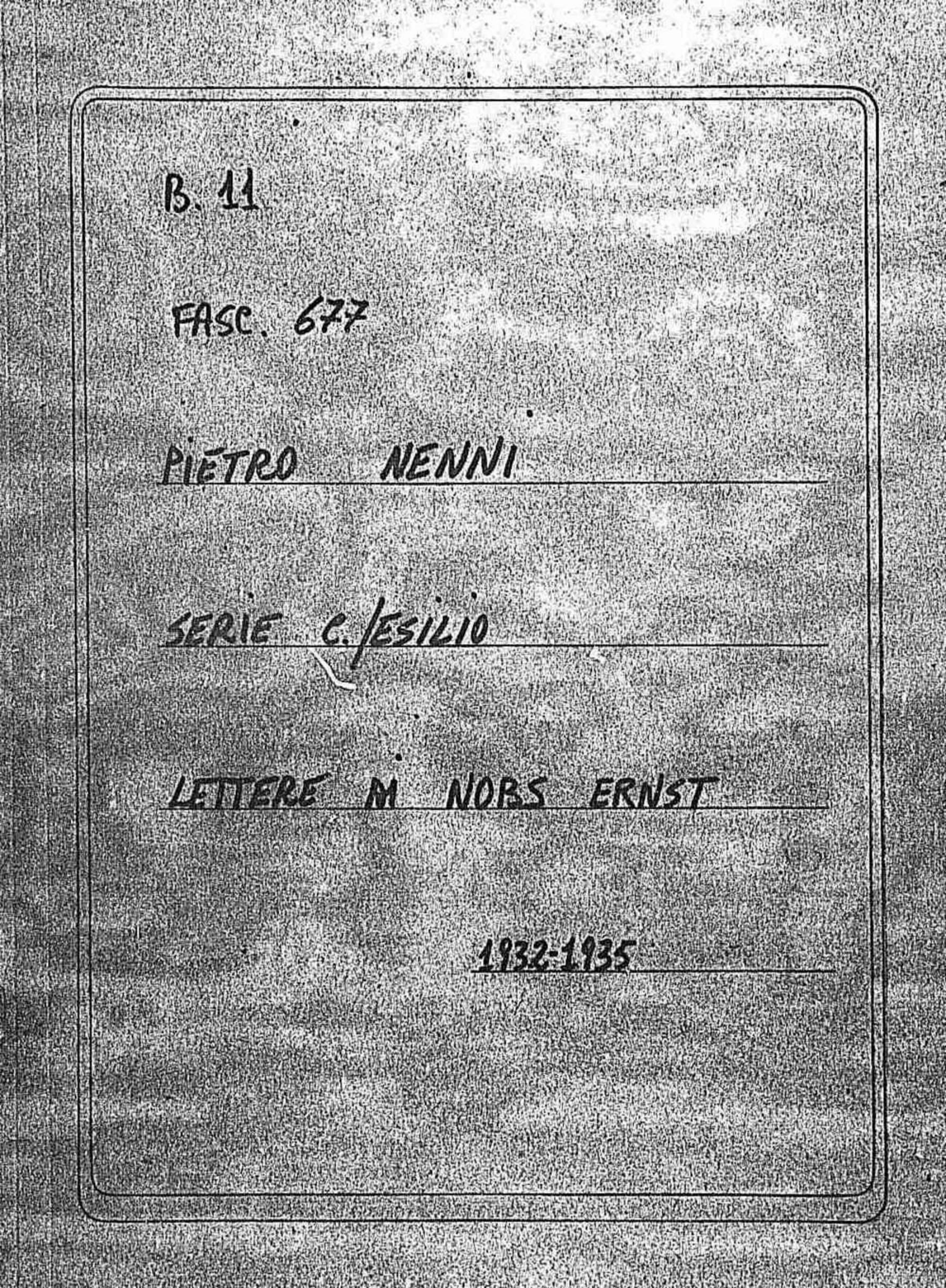 Nobs Ernst, 1932 ago. 5 - 1935 apr. 3