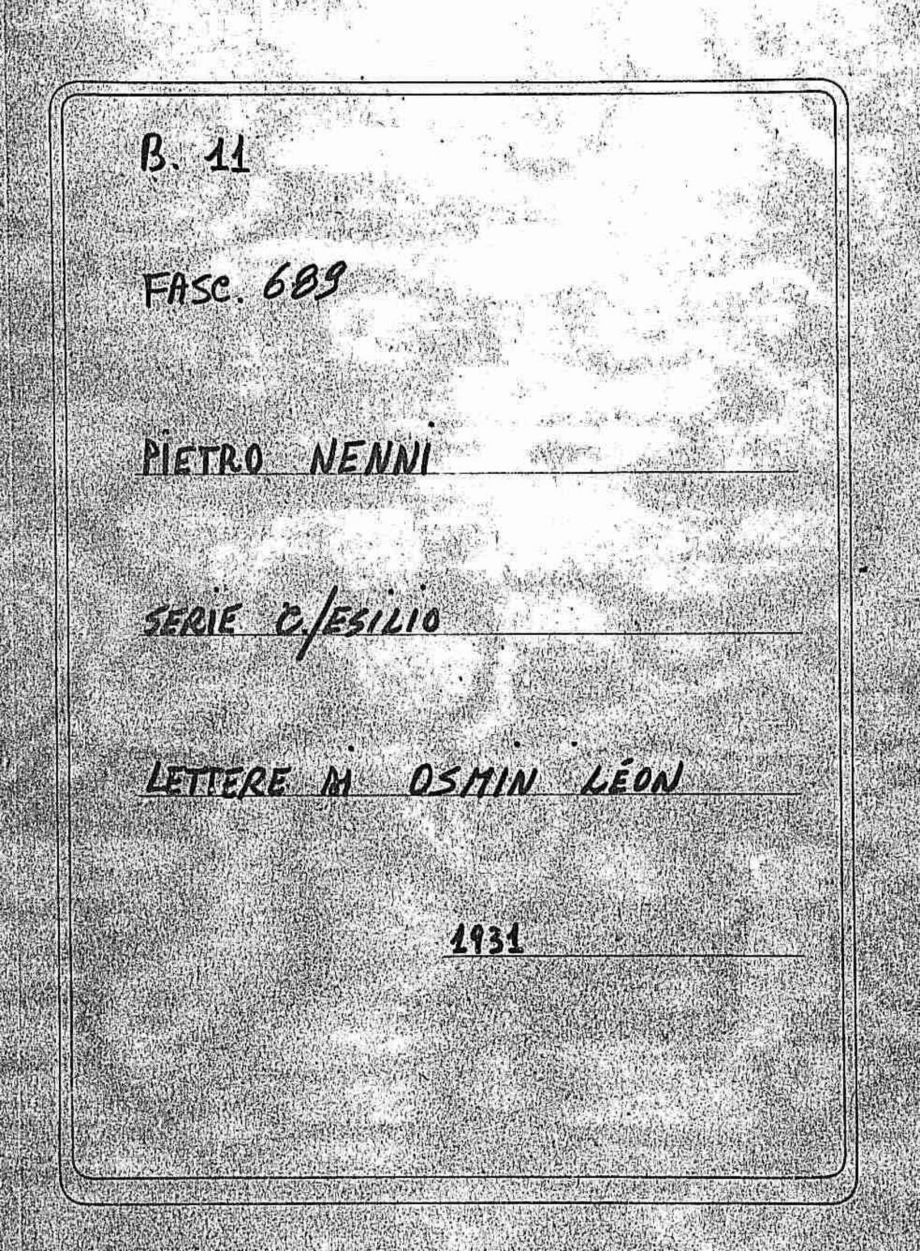 Osmin Léon, 1931 mar. 2