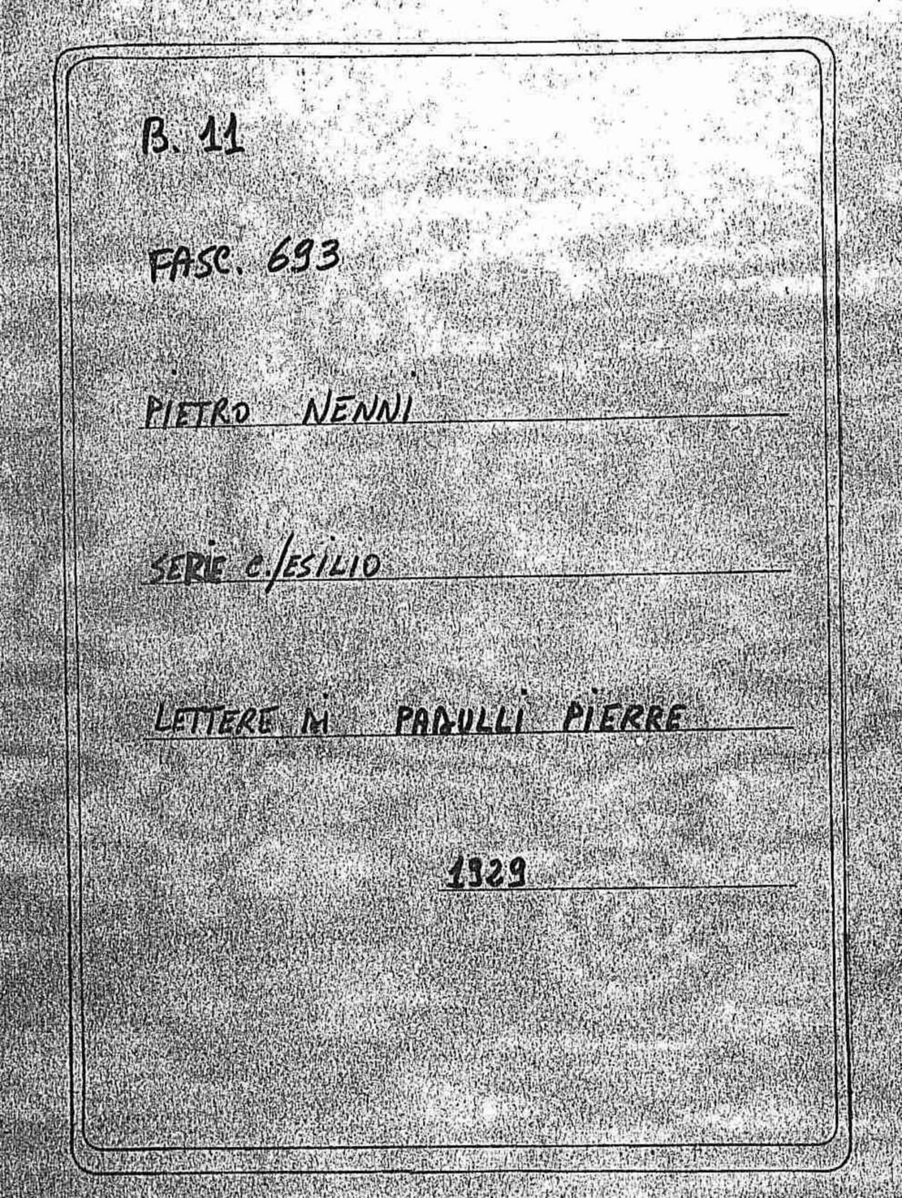 Pierre Padulli, 1929 nov. 4 - 7