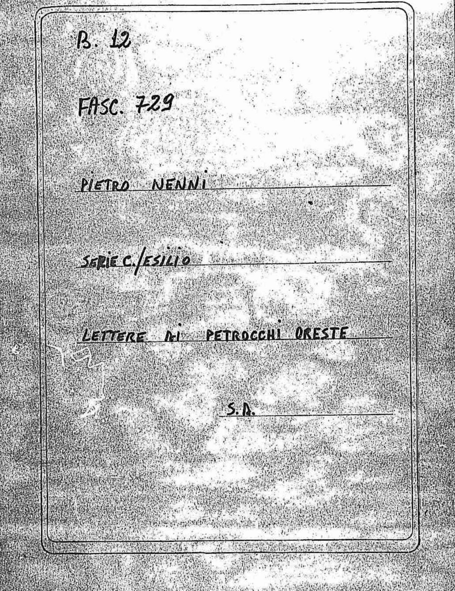 Petrocchi Oreste, s.d.