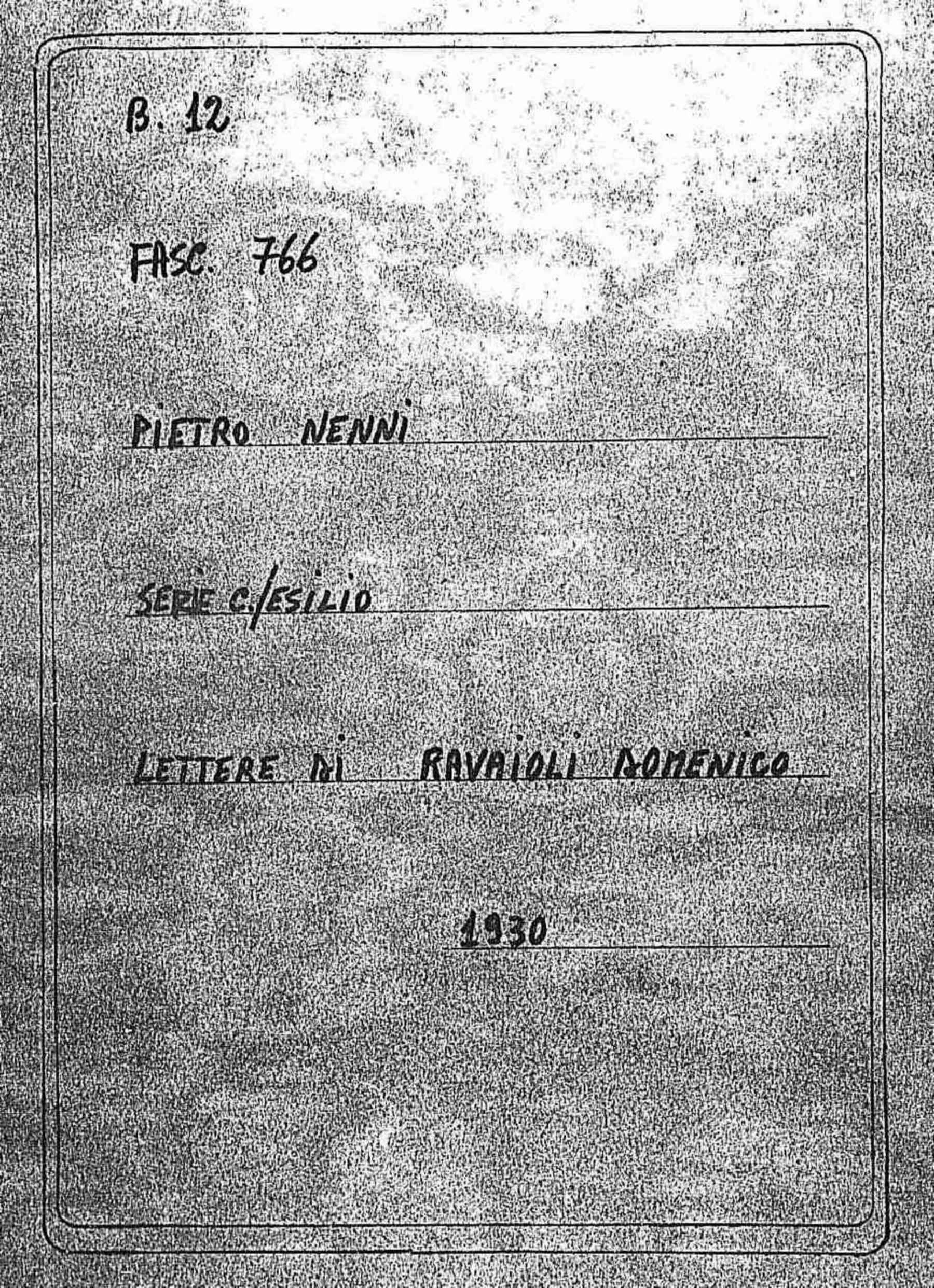 Ravaioli Domenico, 1930 ago. 16