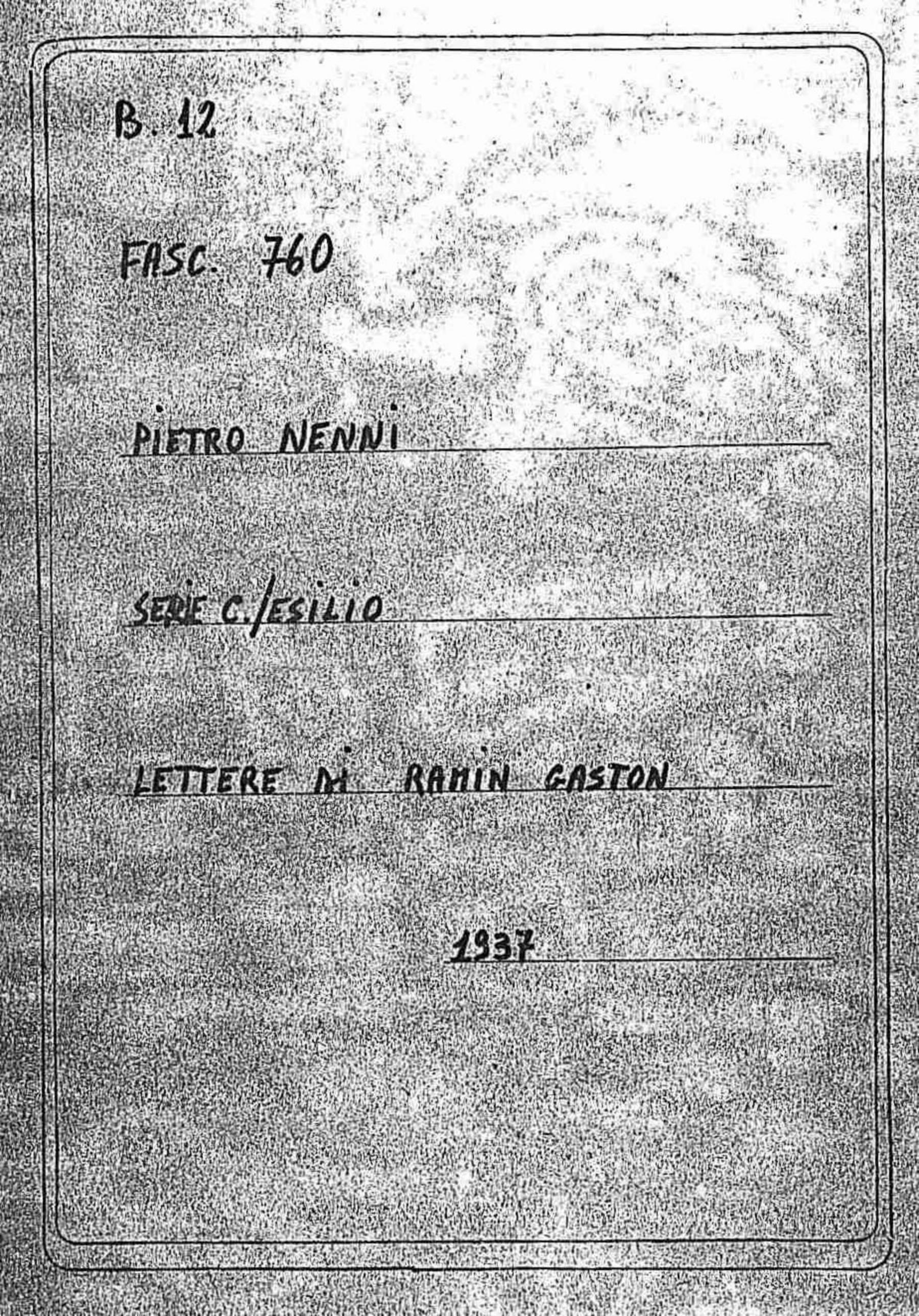 Ramin Gaston, 1937 ott. 25