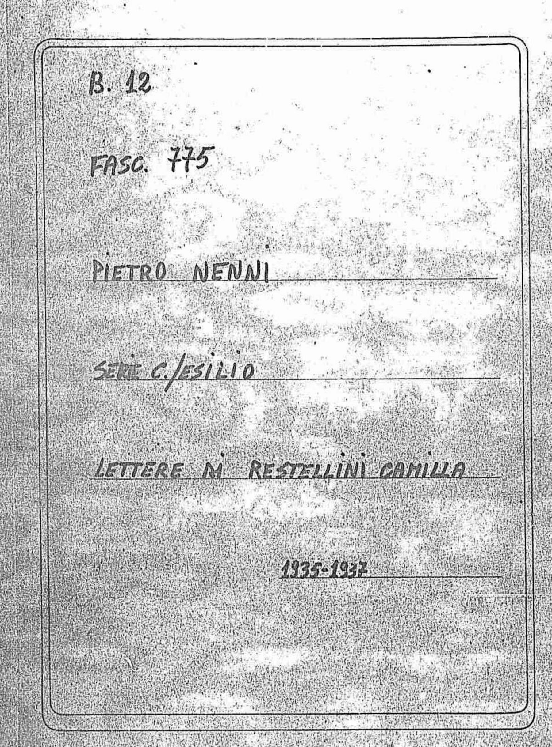 Restellini Camilla, 1936 ott. 25